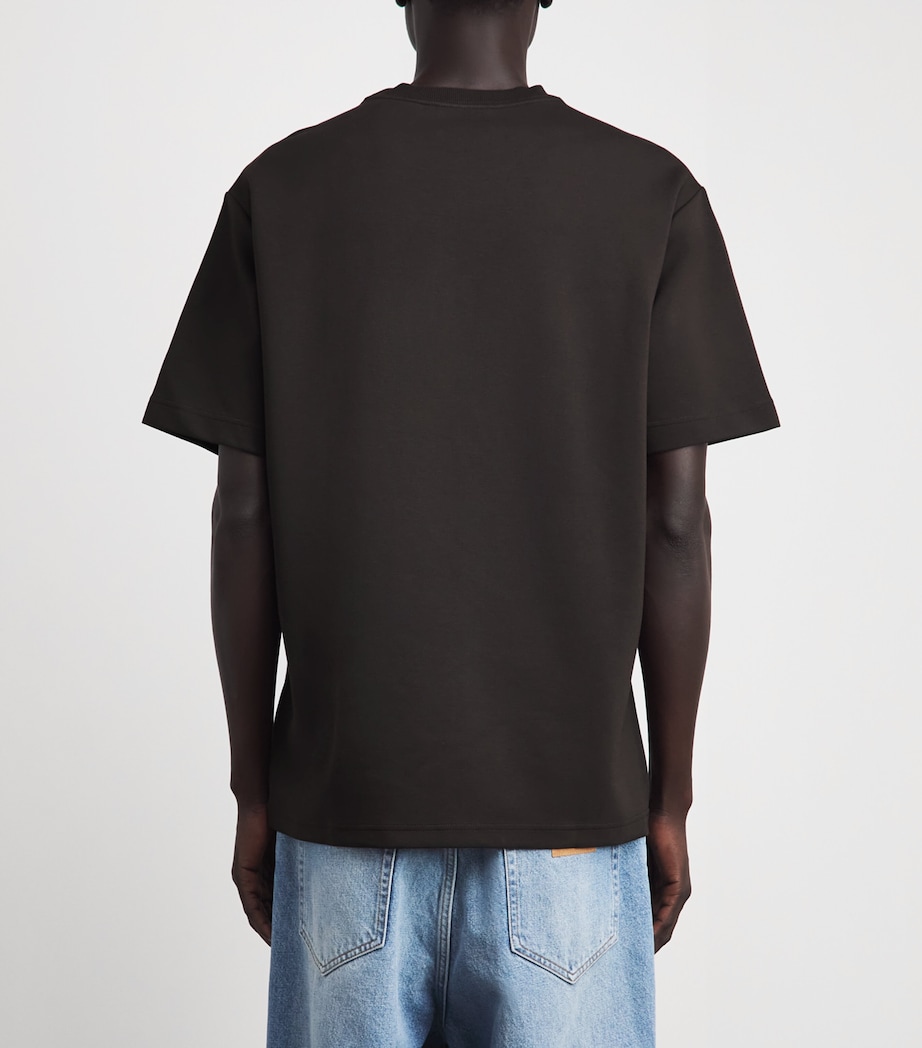 NN.07 Mens Relaxed Logo Nat T-Shirt Deep Truffle Image 5