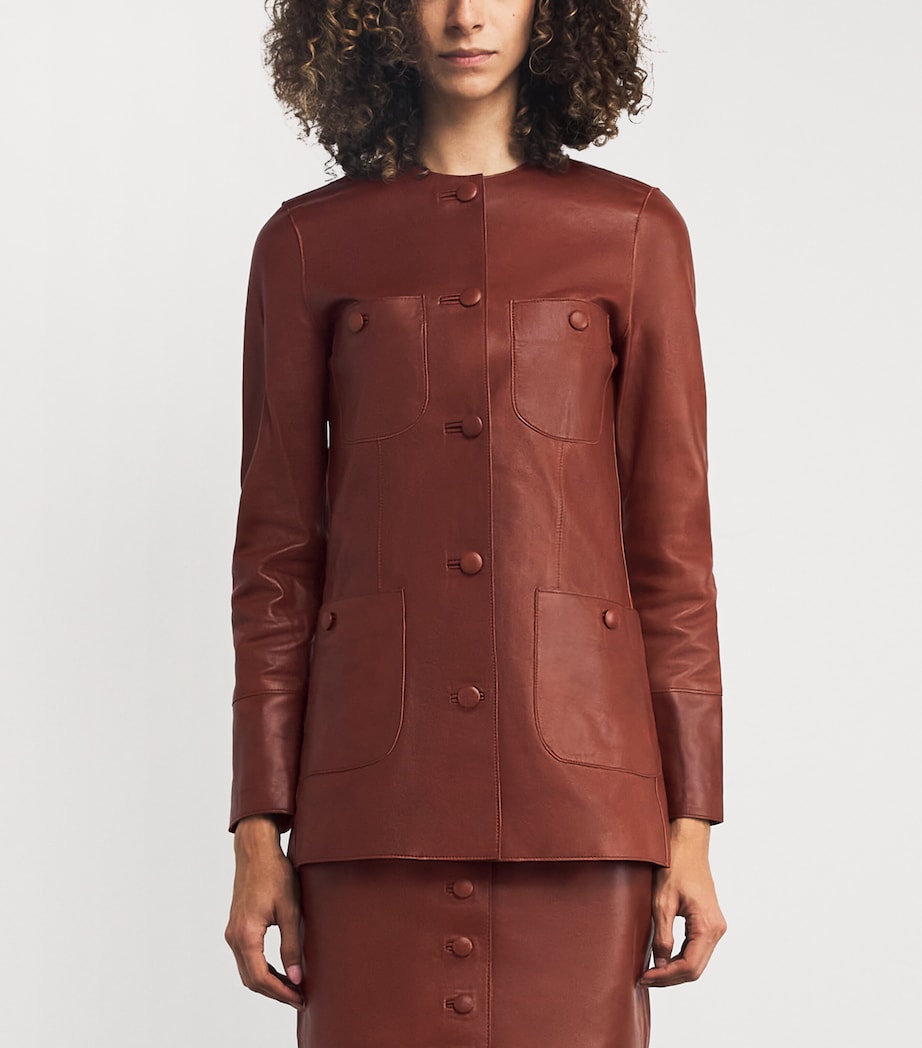 Rani Leather Jacket WHISKEY Image 3