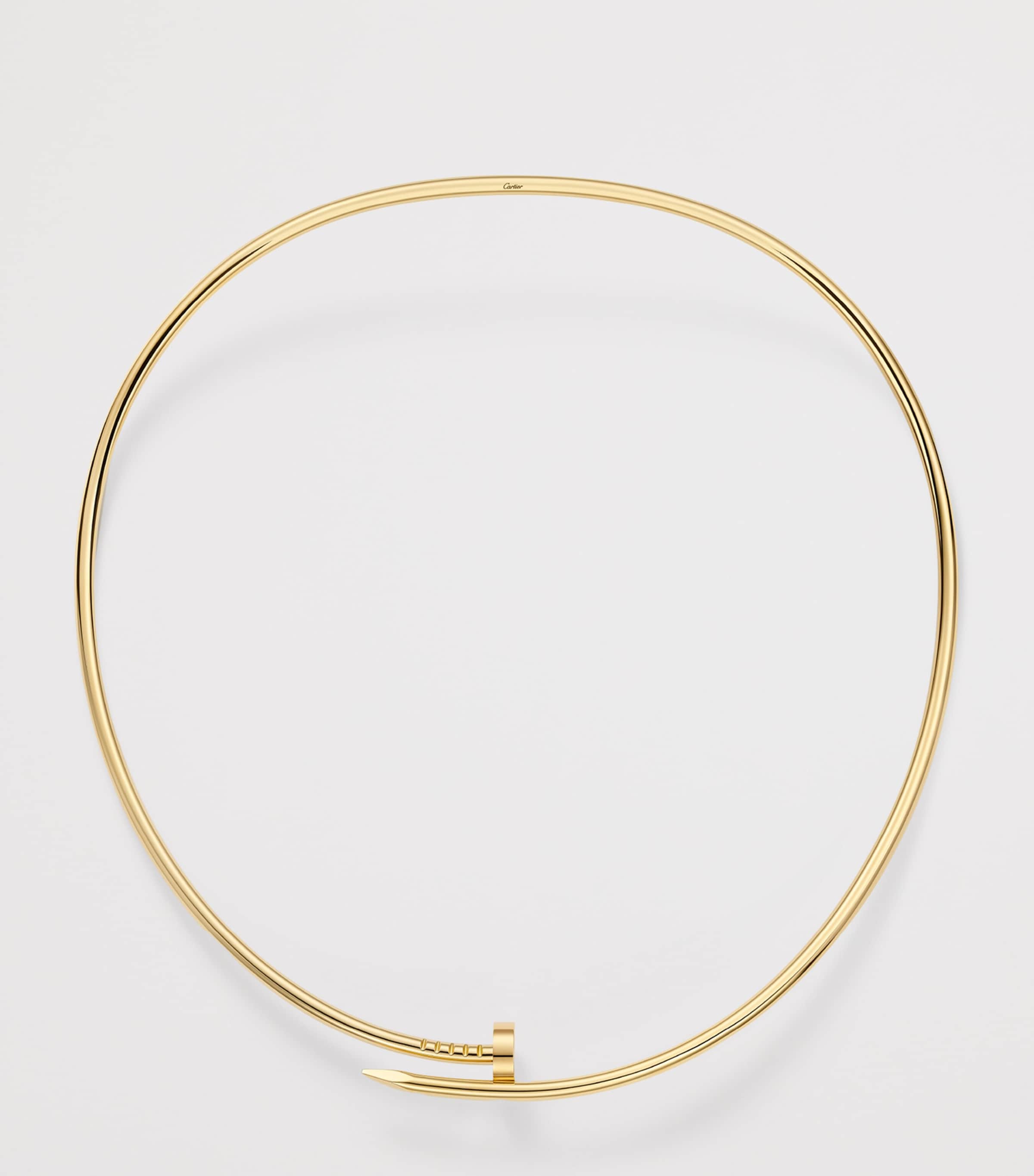 Small Yellow Gold and Diamond Juste un Clou Torque Necklace YELLOW GOLD Image 3