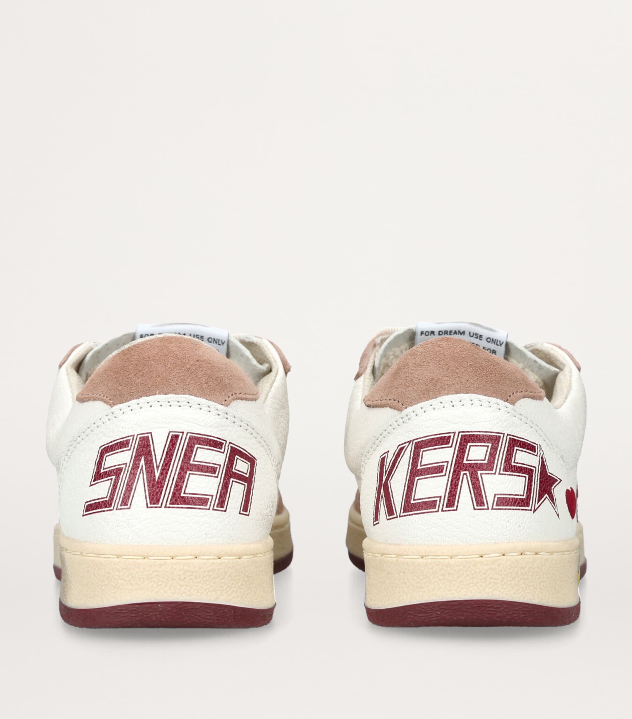 Golden Goose Leather Ballstar Low-Top Sneakers White/red Image 2