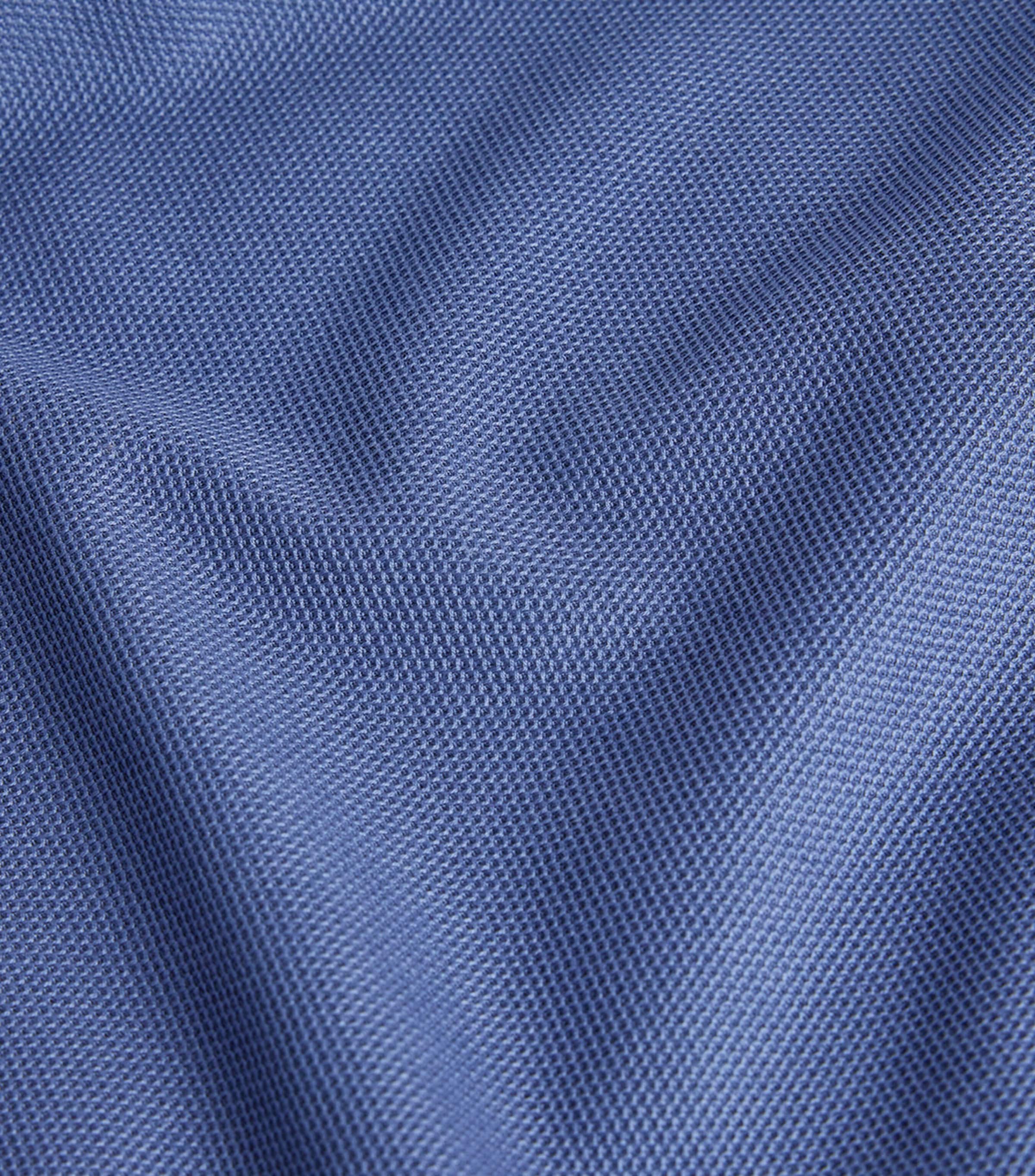 Dunhill Mens Cotton Piqué Polo Shirt Indigo Image 2
