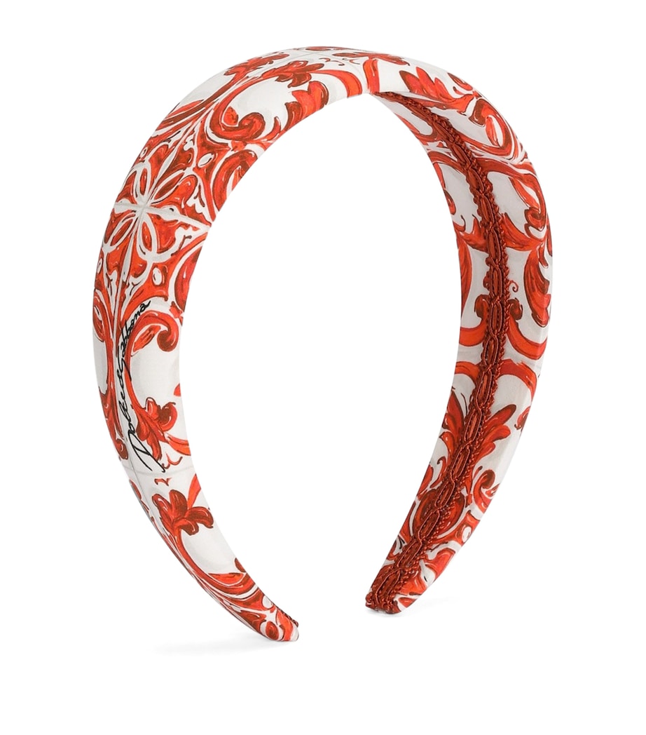 Dolce&Gabbana Kids Majolica Print Hairband Maiolica Ar Image 1