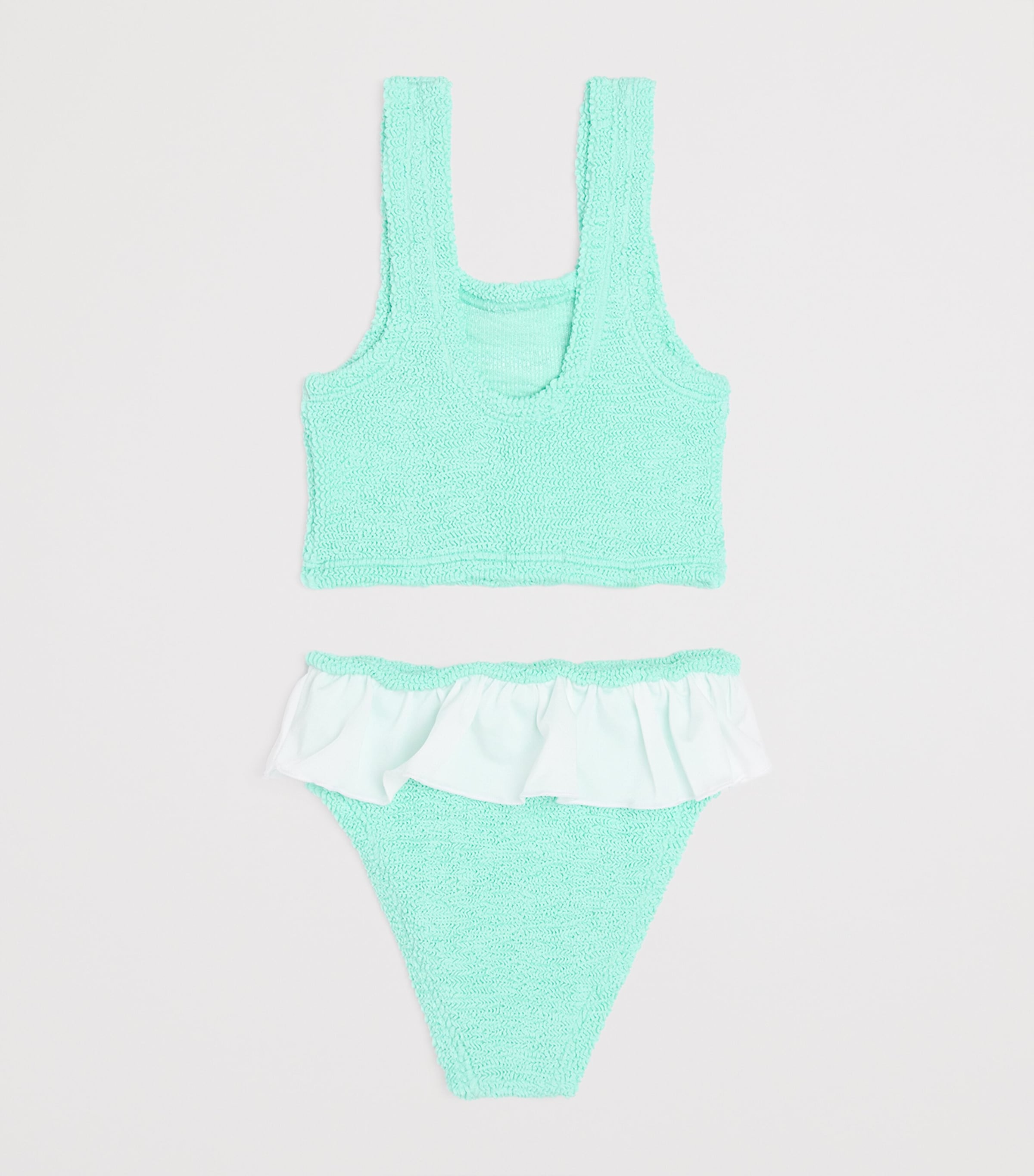 Frilled Olive Bikini (7-12 Years) METALLIC MINT Image 2