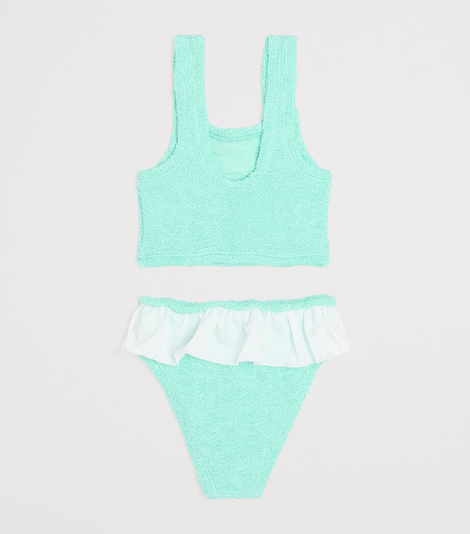Frilled Olive Bikini (7-12 Years) METALLIC MINT Image 2