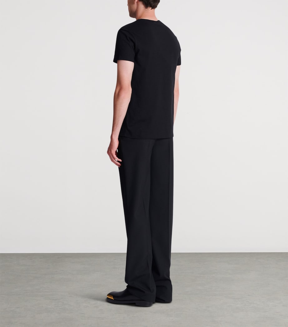 Cotton Logo T-Shirt EAB NOIR/BLANC Image 7