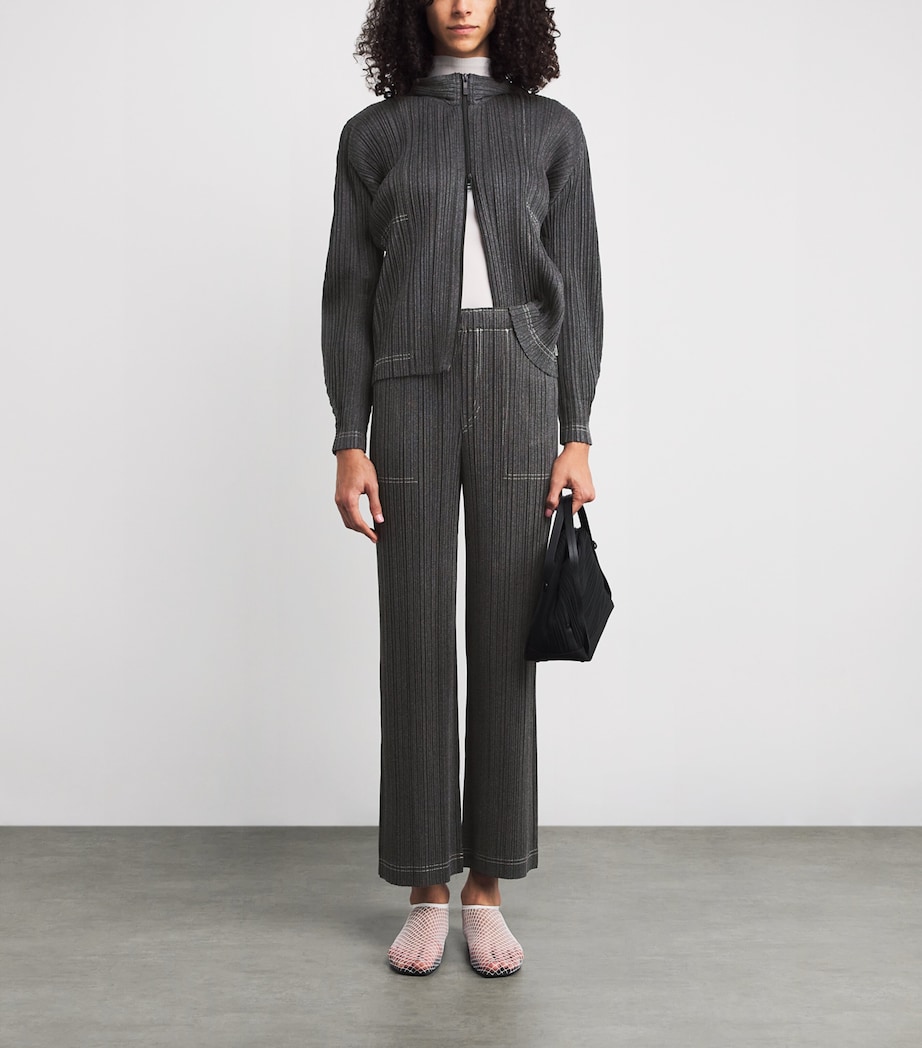 Cotton Denim Trousers BLACK Image 2