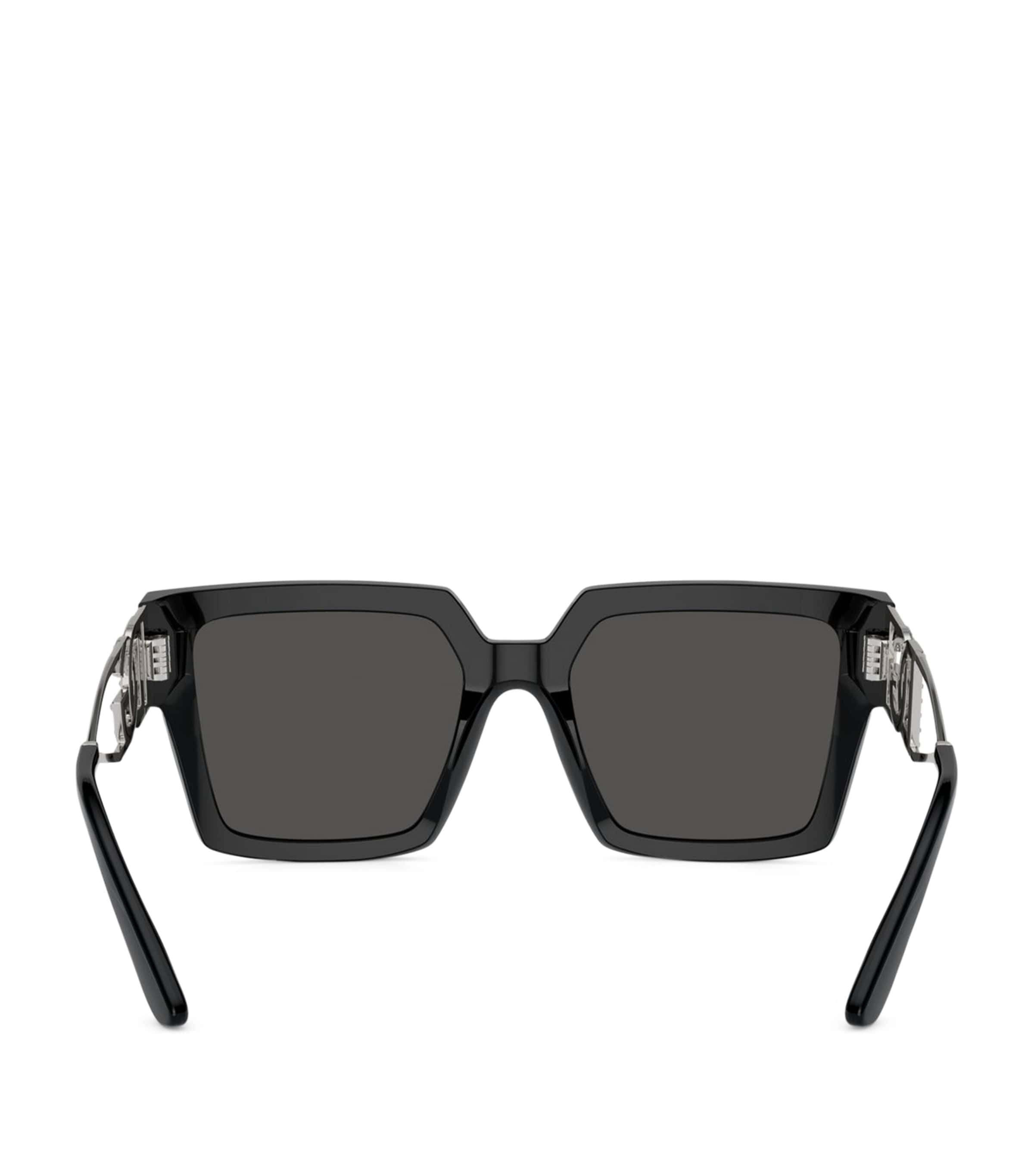 Dolce & Gabbana Black Square Logo Sunglasses | Harrods US