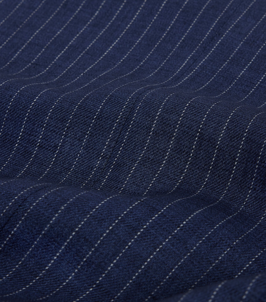 Dunhill Mens Linen Double-Breasted Blazer Image 7
