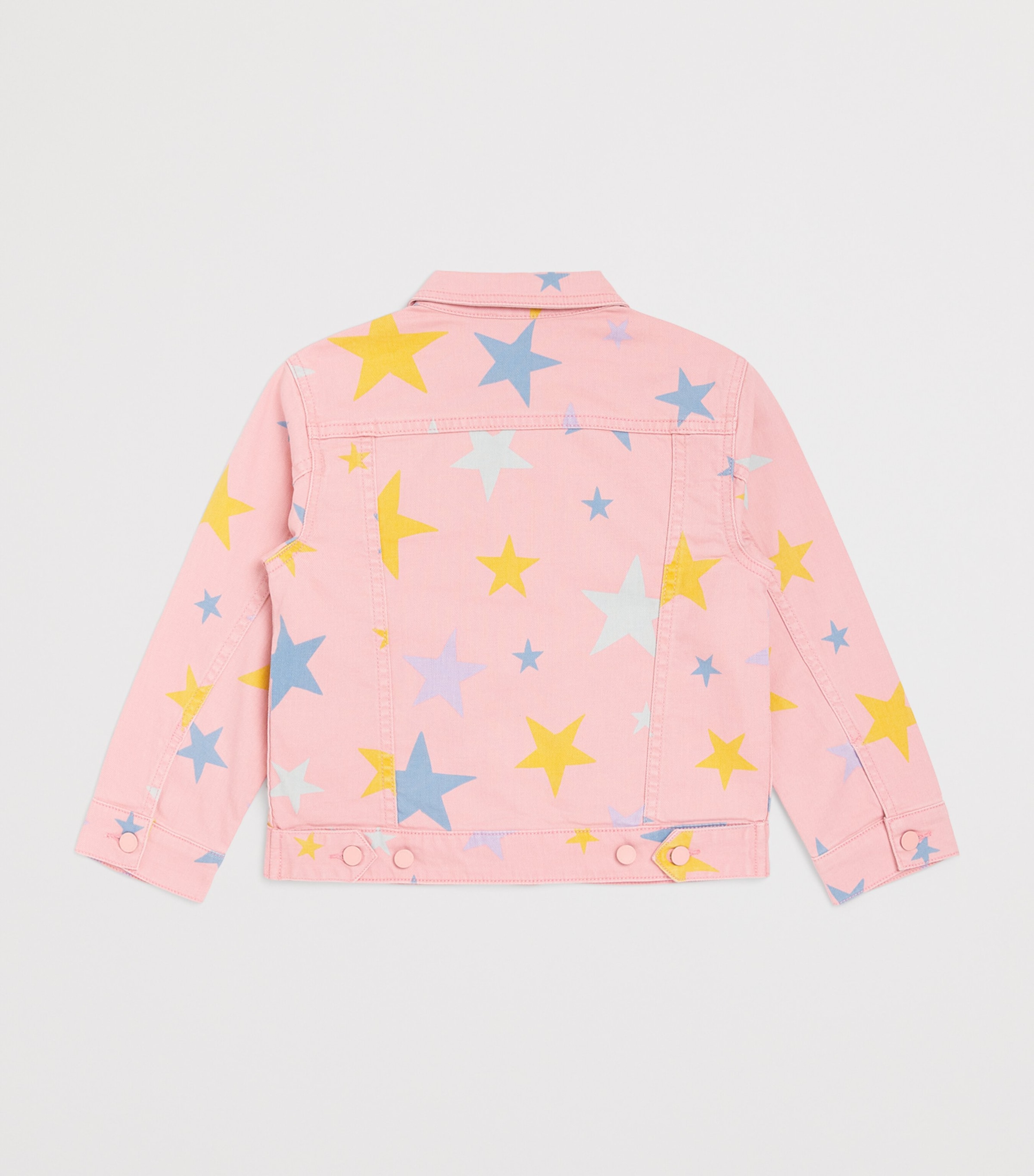 Star Patch Denim Jacket (3-14 Years) 507MCROSA/MULTICOLOR Image 2