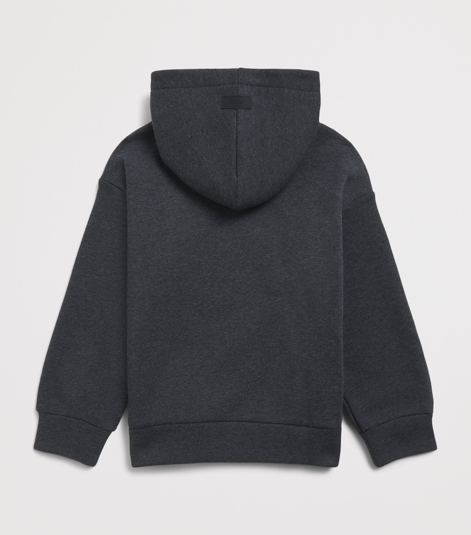 Il Gufo Ski Graphic Hoodie (2-14 Years) Carbon Grey Image 2