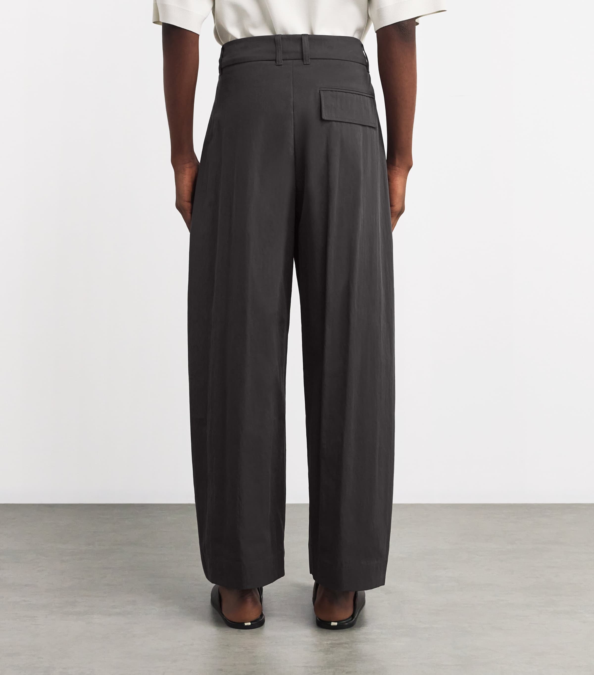 Cotton-Blend Technical Trousers OIL Image 4