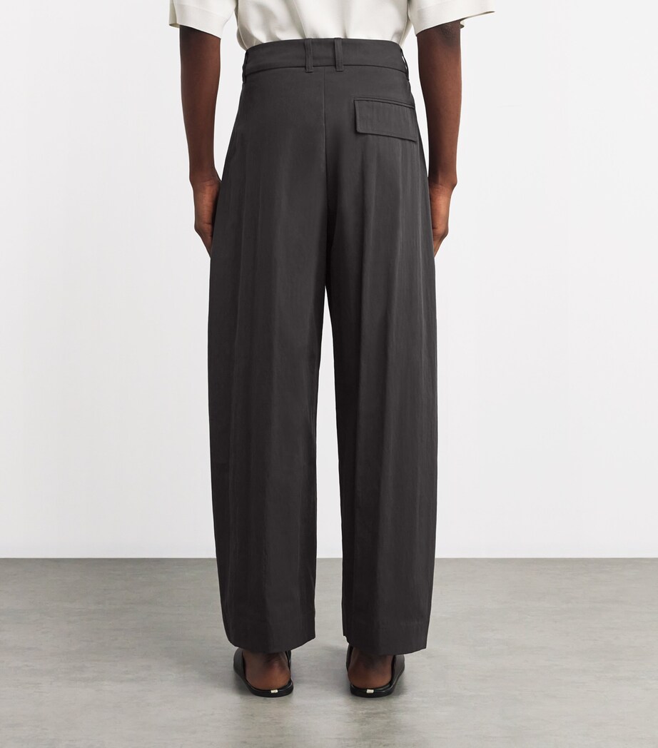 Cotton-Blend Technical Trousers OIL Image 4