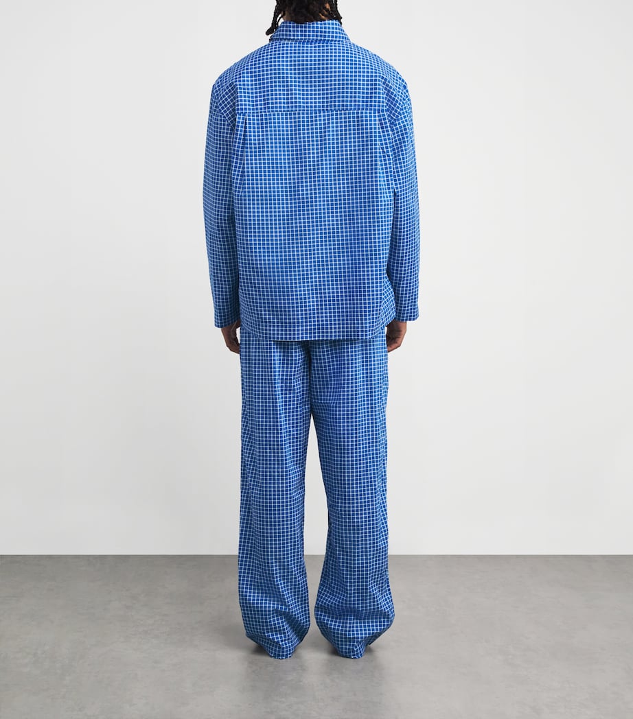 Cotton Check Pyjama Set ZFJ19484 CLUB CHECK Image 3