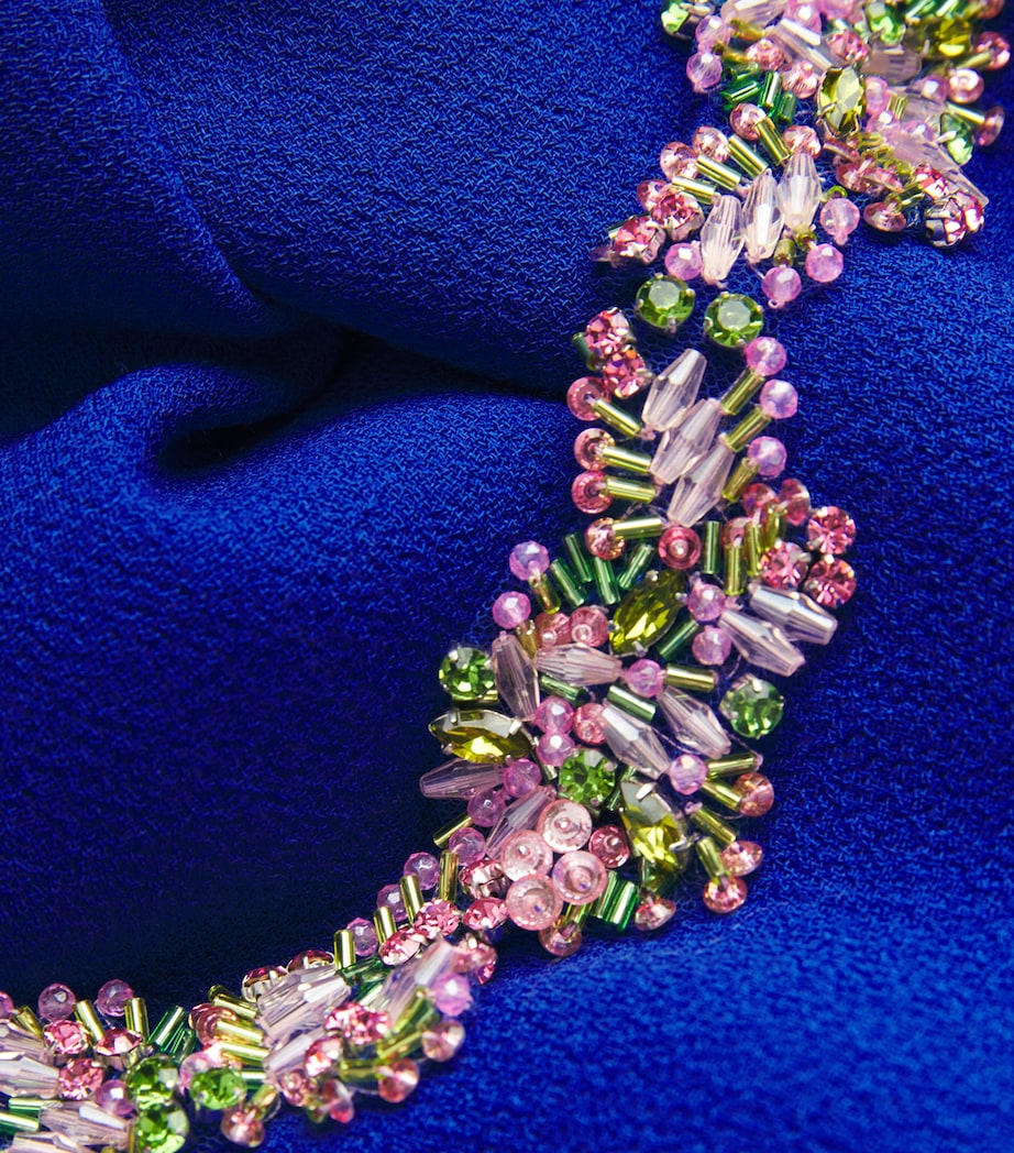Wool Embellished Gown BLUE Image 5