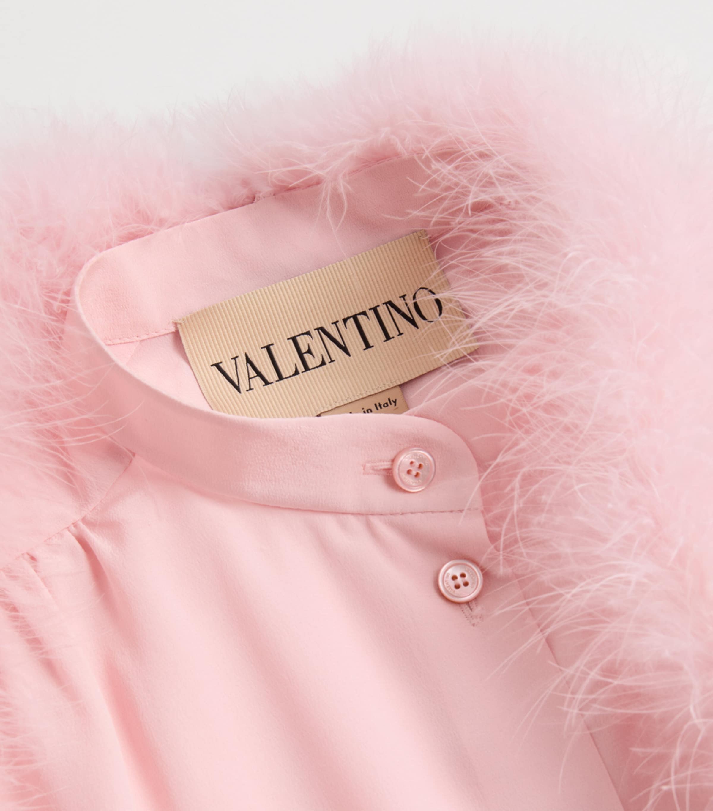 Silk Feather-Boa Blouse W34 Image 3