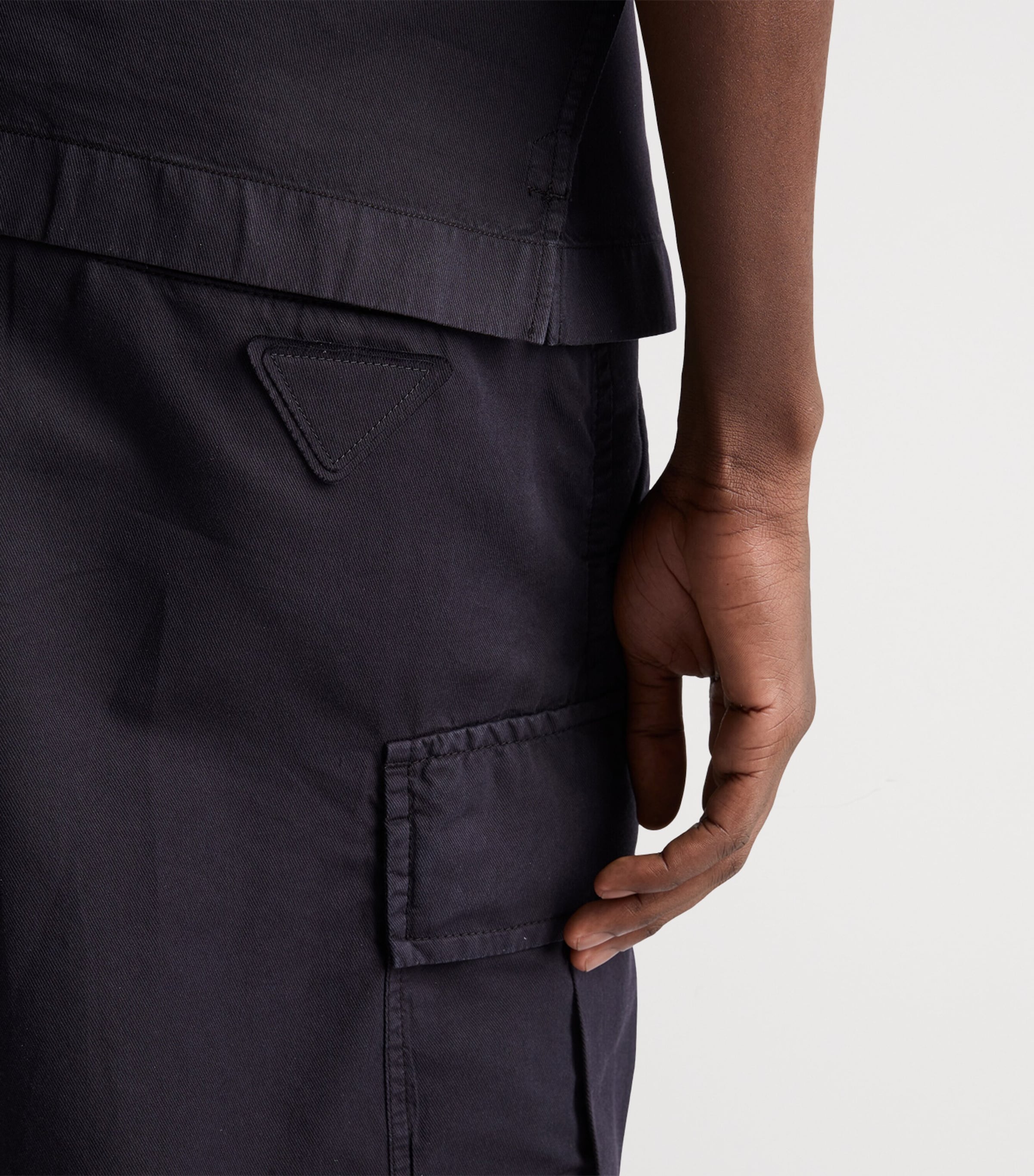 Prada Mens Cotton-Silk Bermuda Shorts Image 5