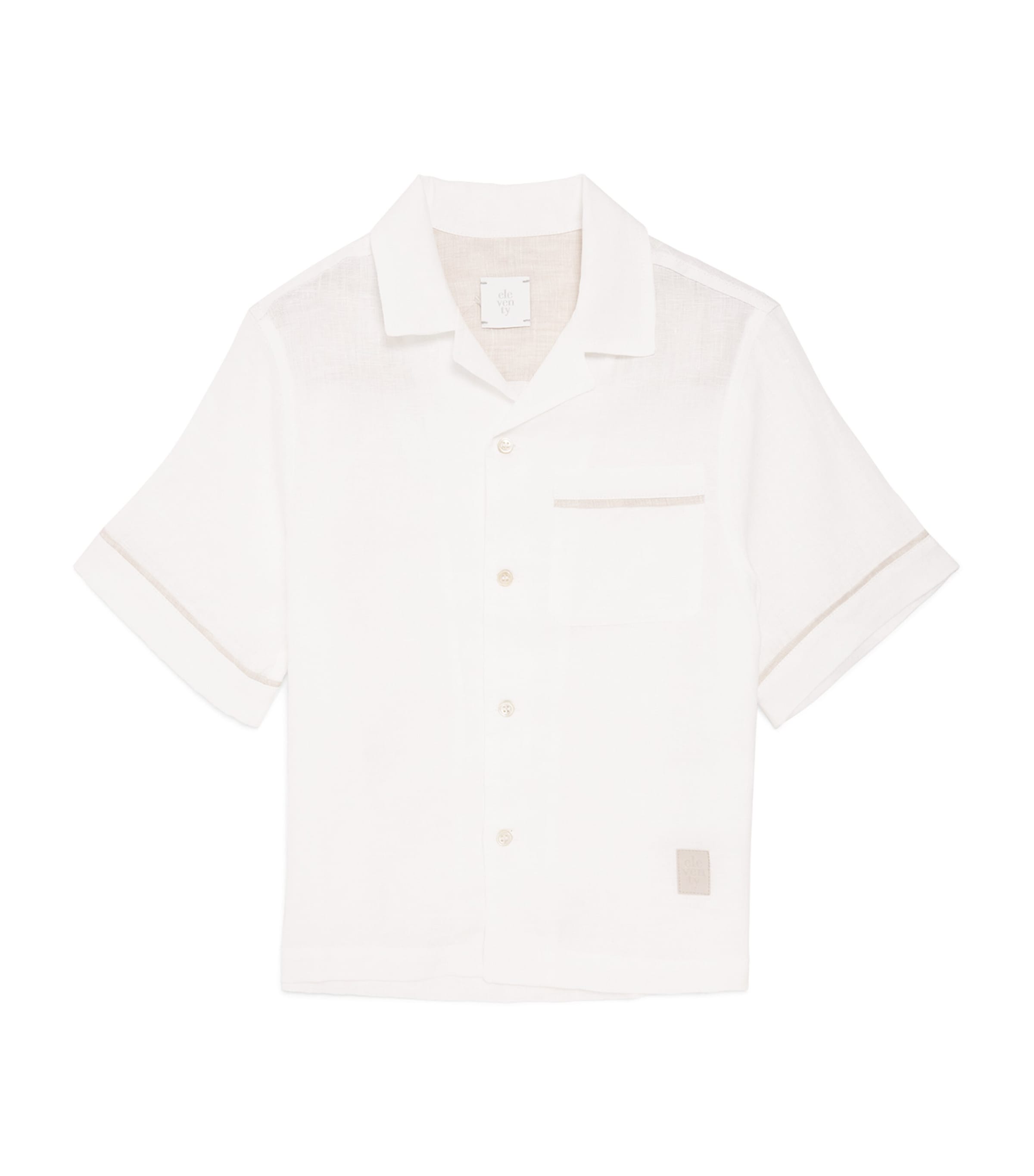 Eleventy Kids Linen Button-Up Shirt (2-16 Years) Image 1