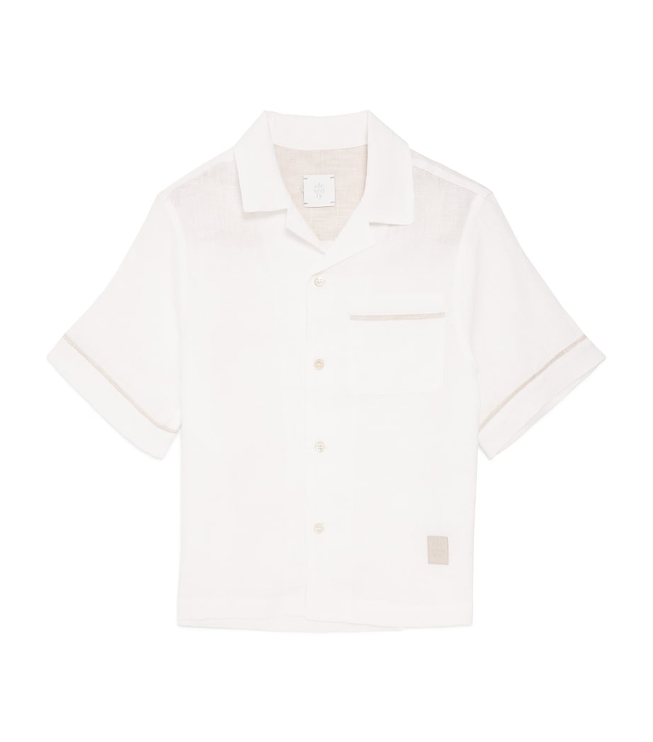 Eleventy Kids Linen Button-Up Shirt (2-16 Years) Image 1