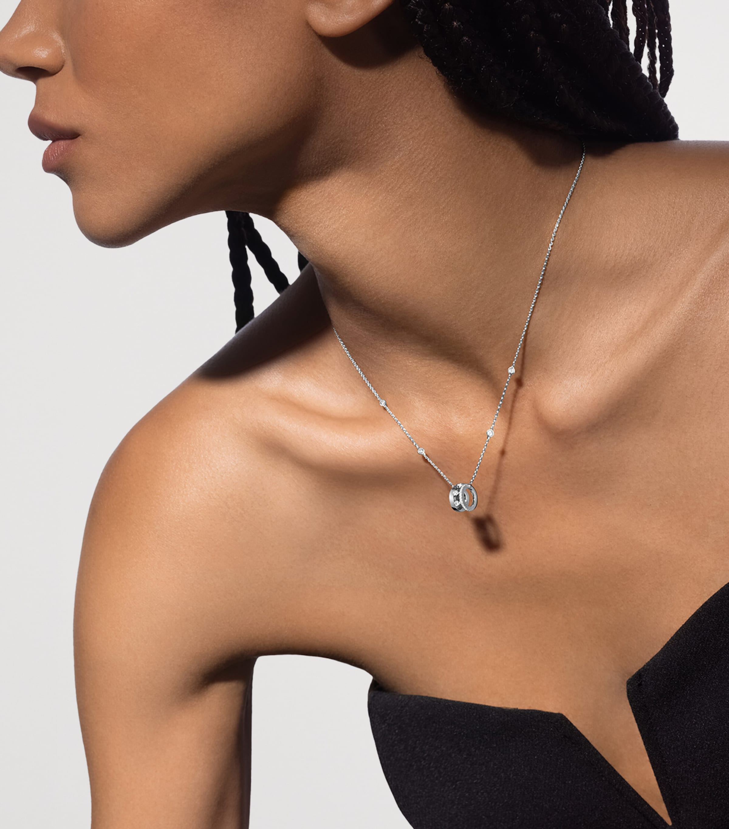 Messika Move Romane White Gold and Diamond Necklace (0.31ct) White Gold Image 2