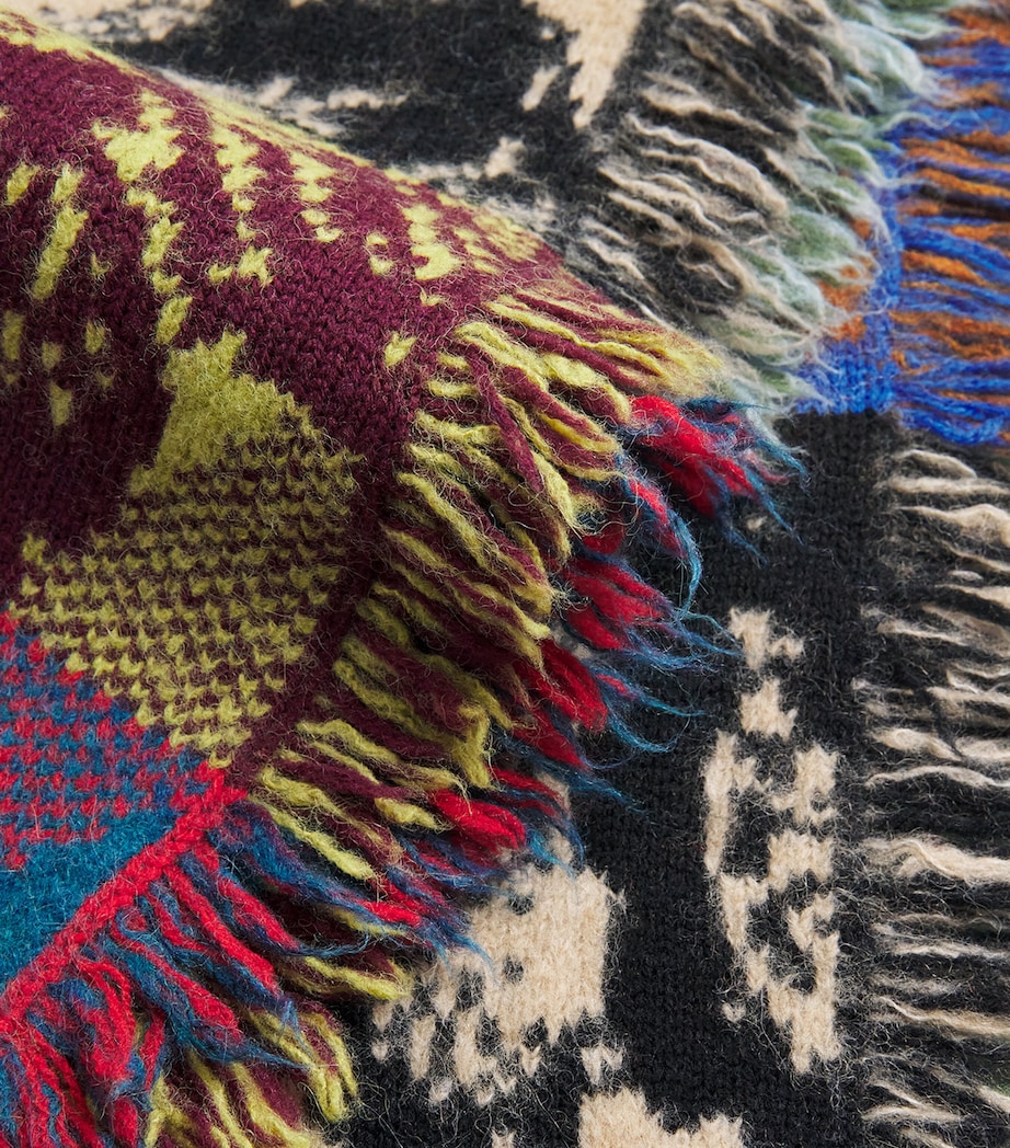 DRIES VAN NOTEN Wool-Blend Patchwork Scarf Light Image 4