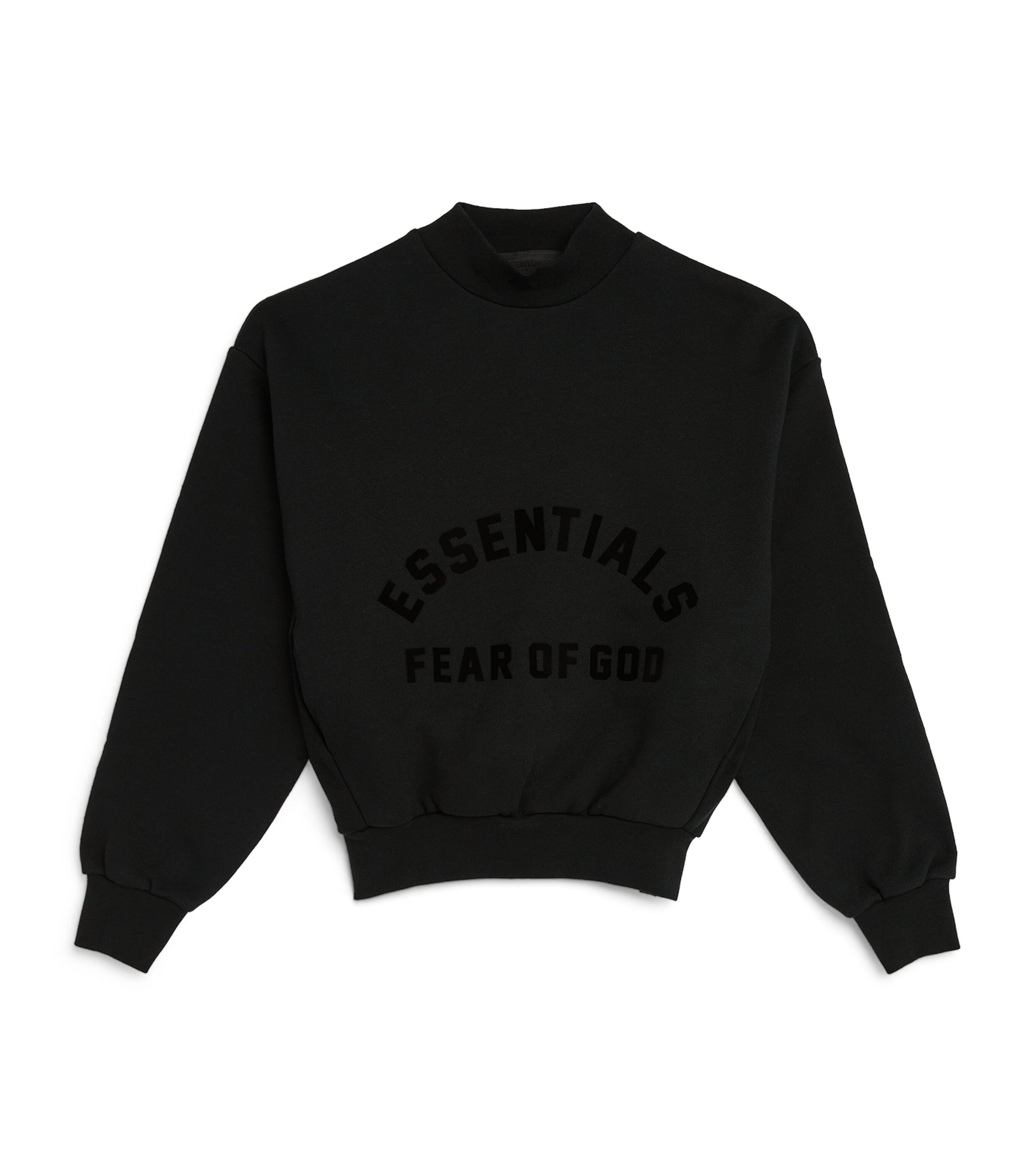 Essentials Kids' Cotton Logo Sweatshirt In Black