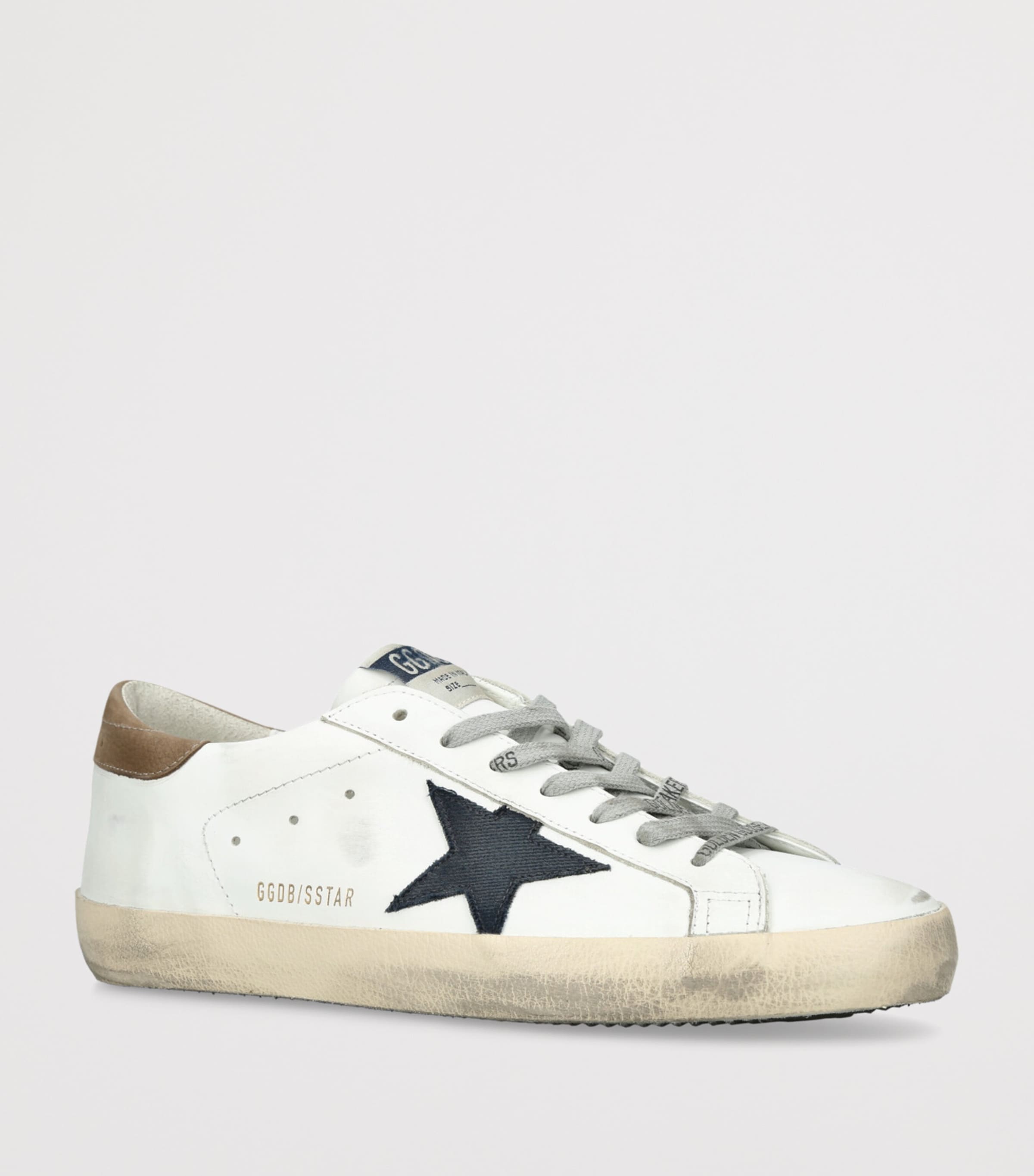 Golden Goose Leather Super-Star Sneakers White/oth Image 3