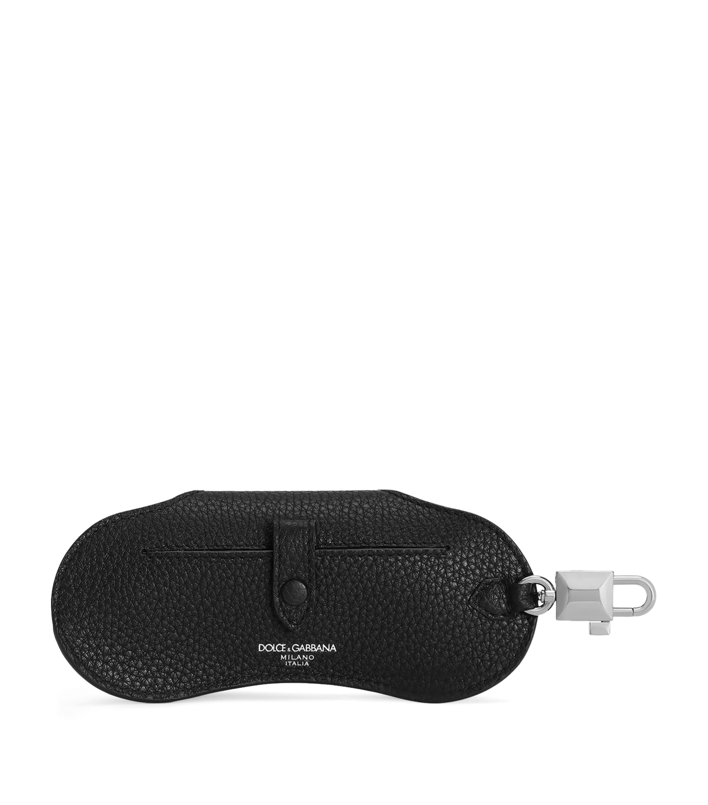 Dolce&Gabbana Leather Glasses Case Black Image 2