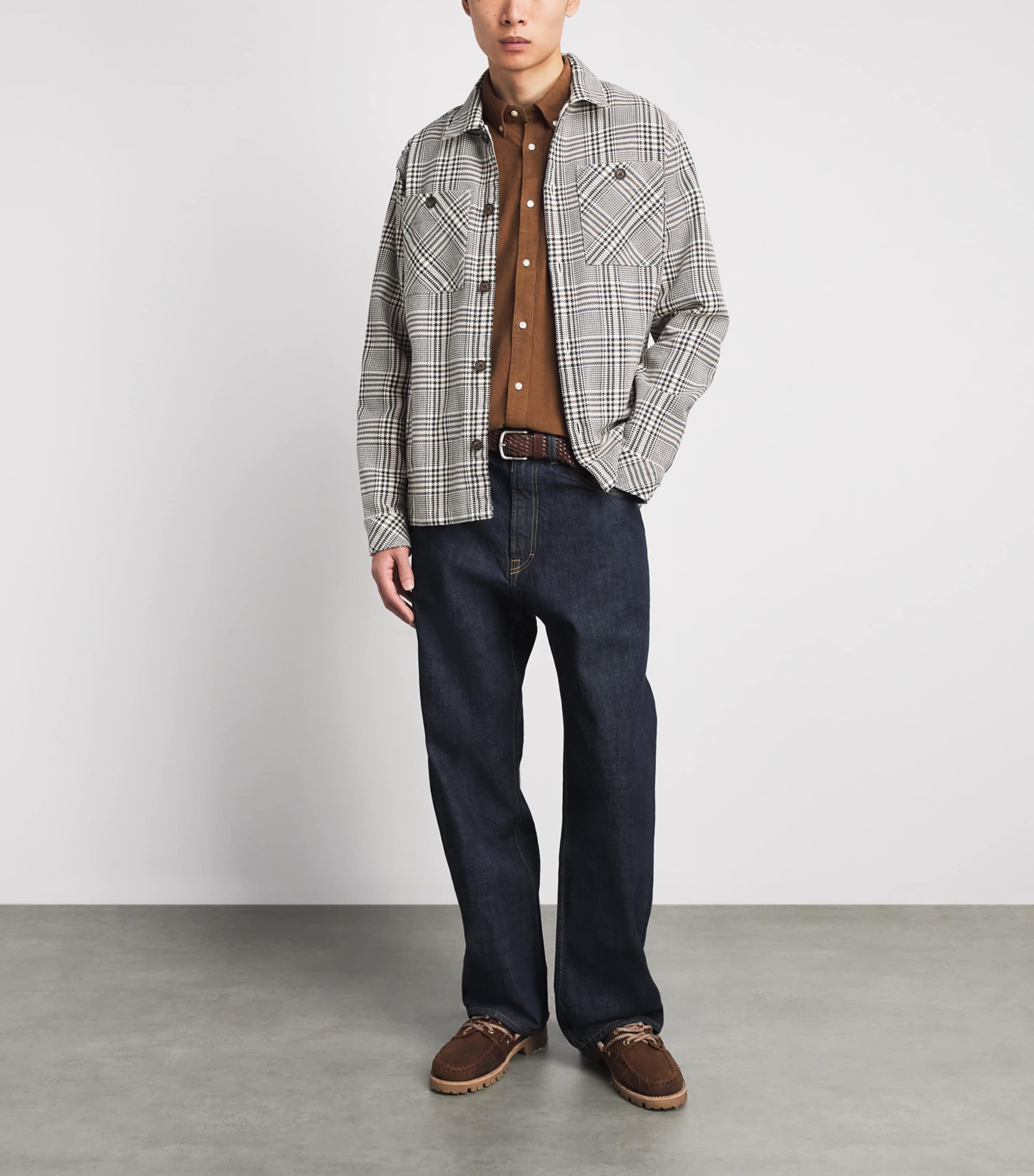 Barbour Mens Cotton Ramsey Tailored Shirt Sandstone Image 2
