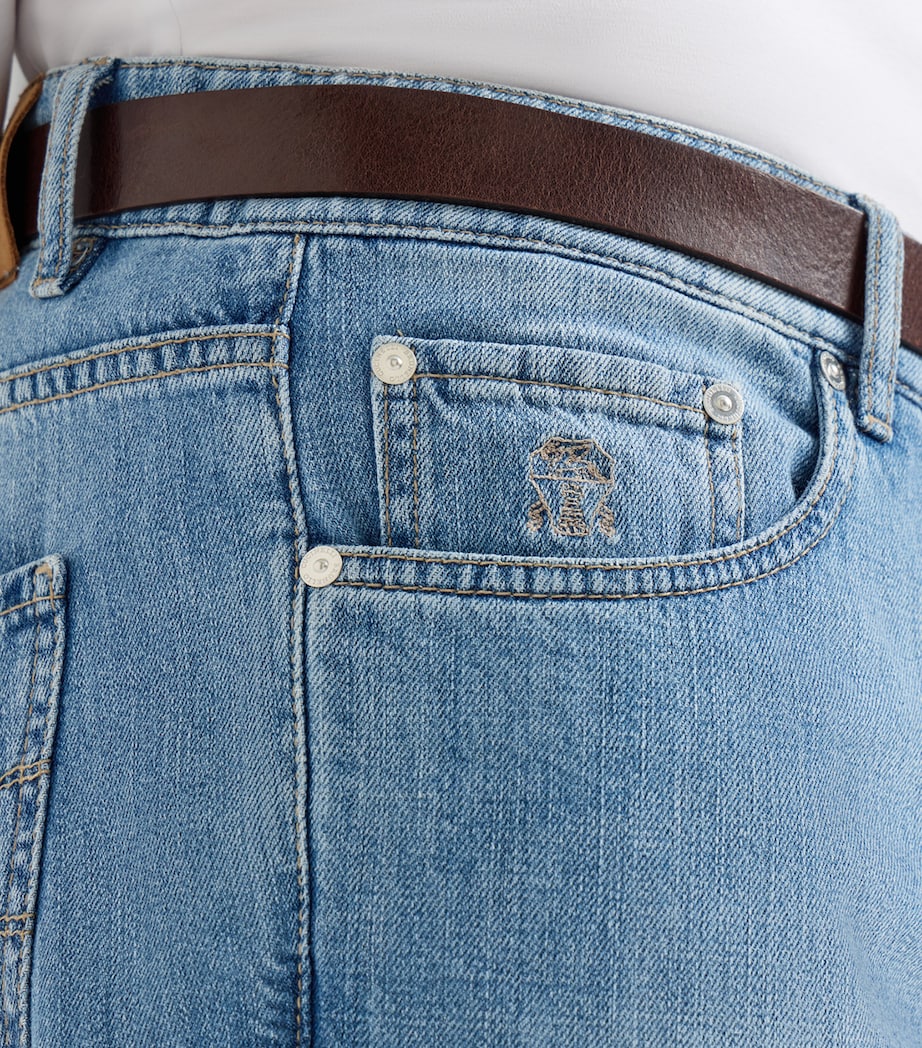 Brunello Cucinelli Mens Lightweight Straight Jeans Image 6