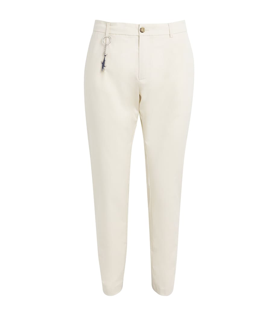 Stretch Slim-Fit Chinos with Shark Charm 782BUTTER Image 1