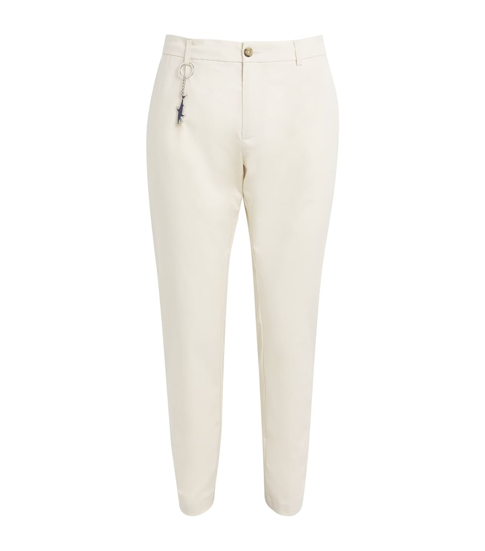 Stretch Slim-Fit Chinos with Shark Charm