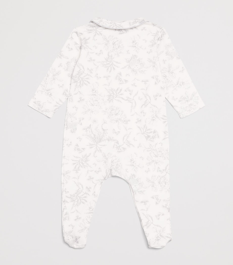 Cotton Toile de Jouy All-In-One (0-24 Months) 21GRIS CLAIR Image 2