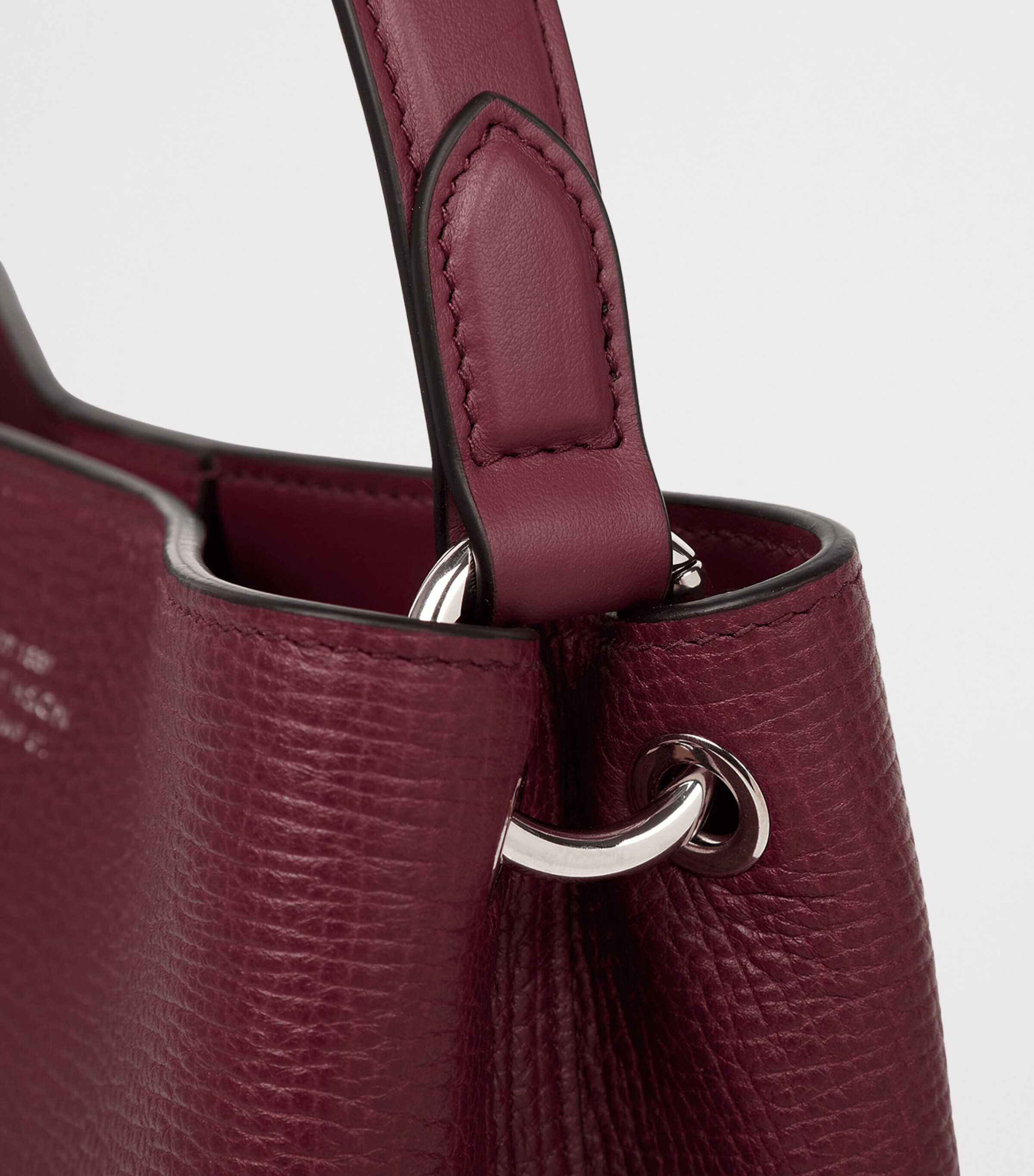 Smythson Leather Day Cross-Body Bag Dark Cherry Image 7