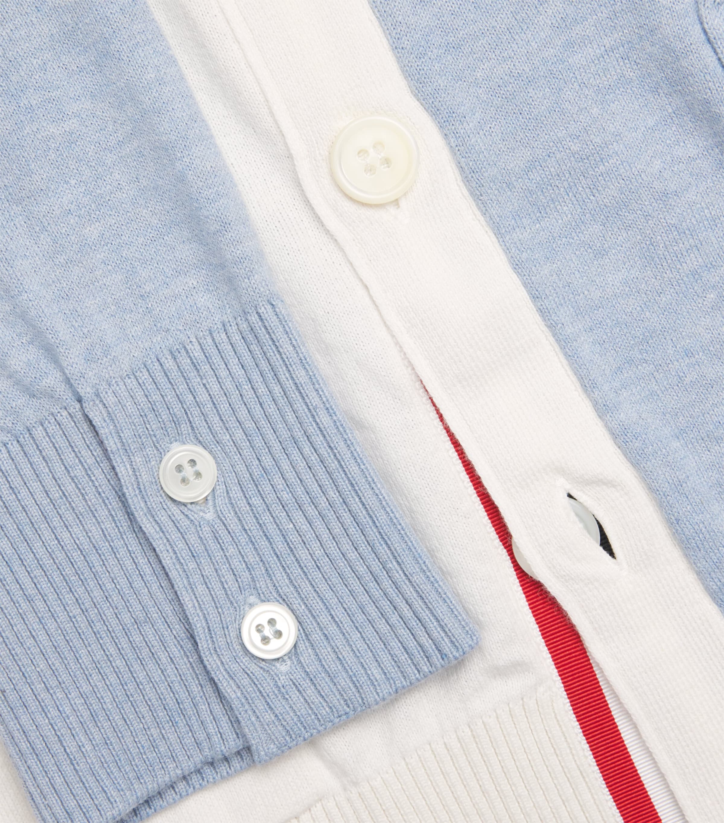 Cotton Feather Cardigan LT BLUE Image 5