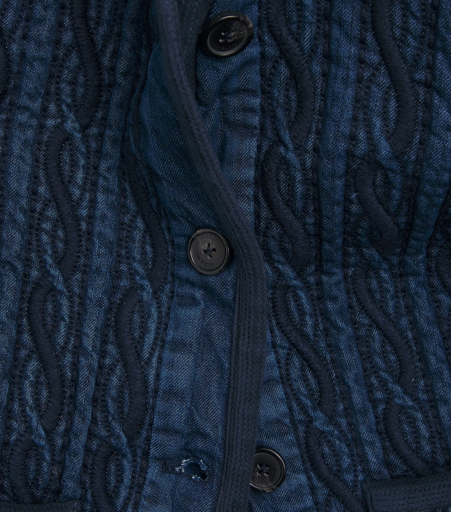 Quilted Carter Denim Jacket BLUE Image 5