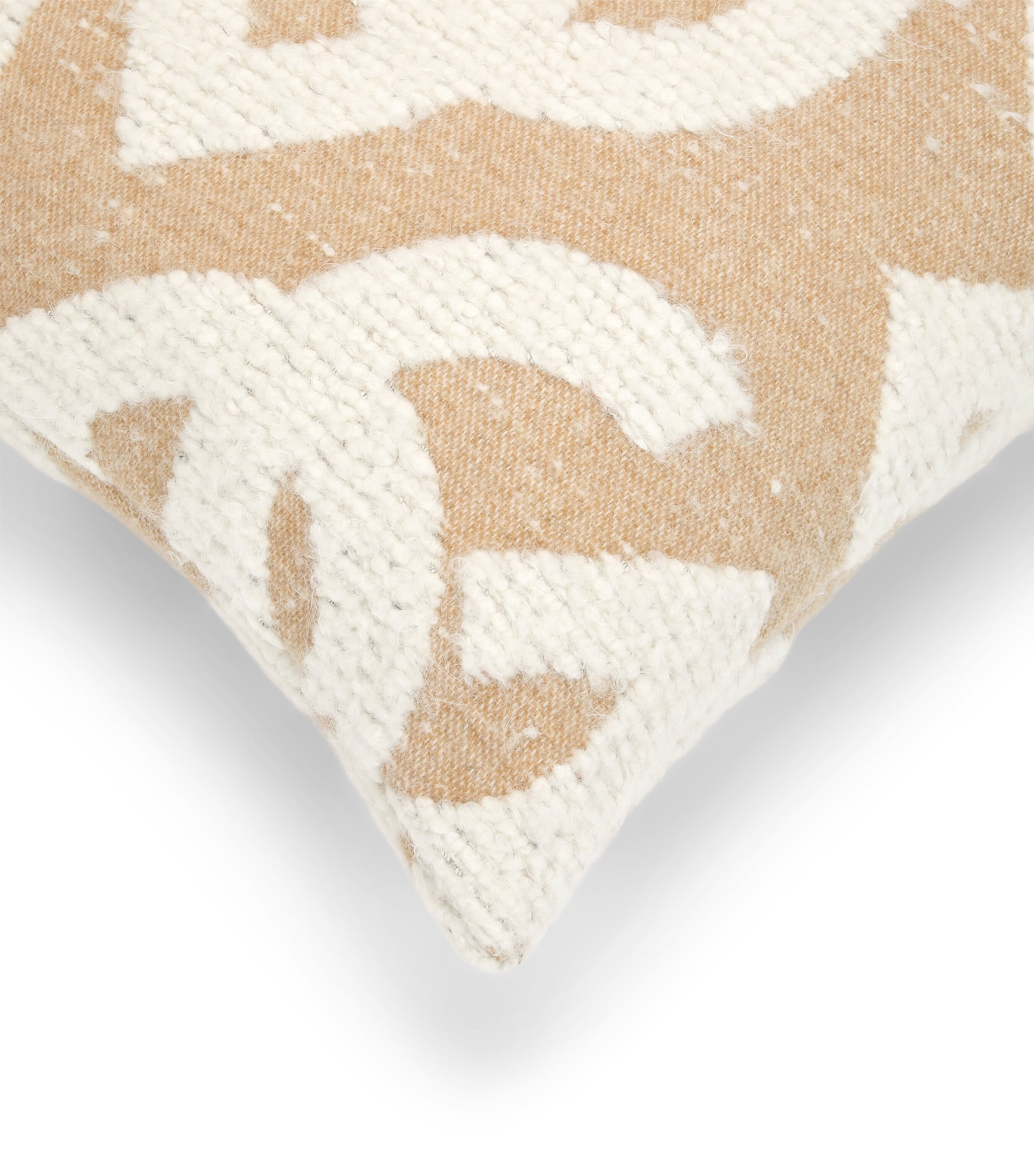 Bouclé DG Logo Cushion (50cm x 50cm) U0054-BEIGE Image 3