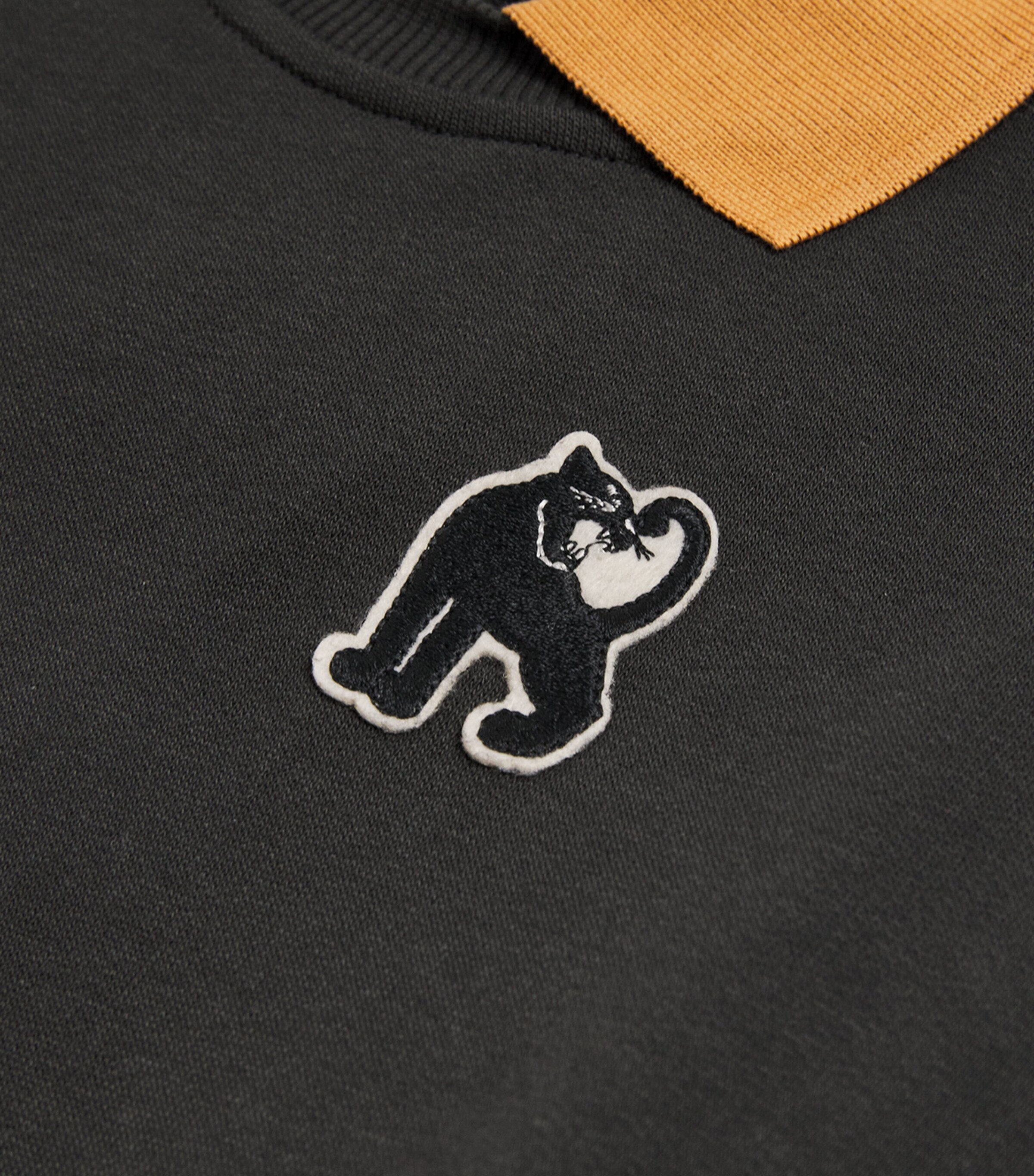 Mini Rodini Organic Cotton Panther Patch Sweatshirt (3-9 Years) Image 3