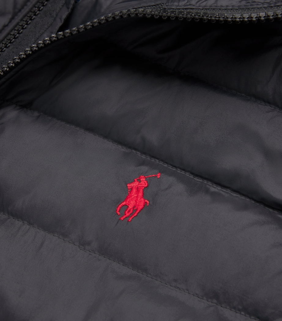 Polo Ralph Lauren Mens Padded Polo Pony Packaway Gilet Polo Black Image 5
