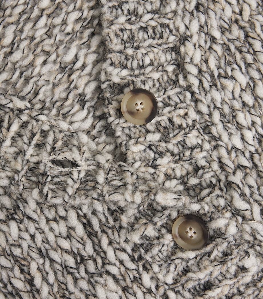 Wool-Blend Cardigan BLACK Image 5