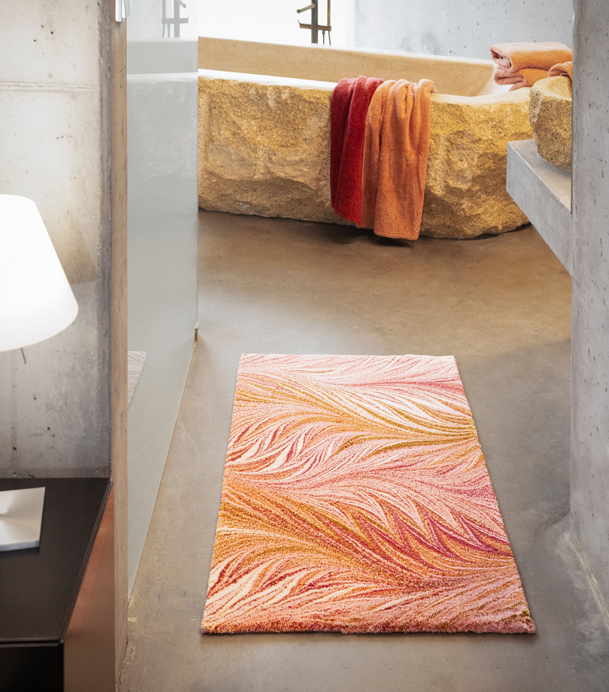 Egyptian Cotton-Blend Sissy Bath Mat (70cm x 120cm) 515 ROSETTE Image 5