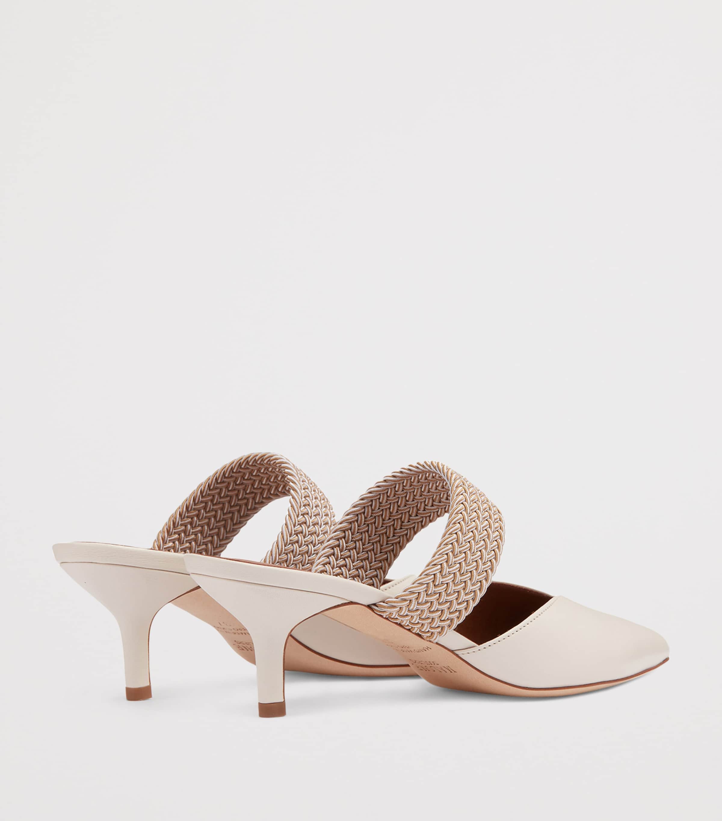 Leather Maisie Mules 45 CREAM Image 4