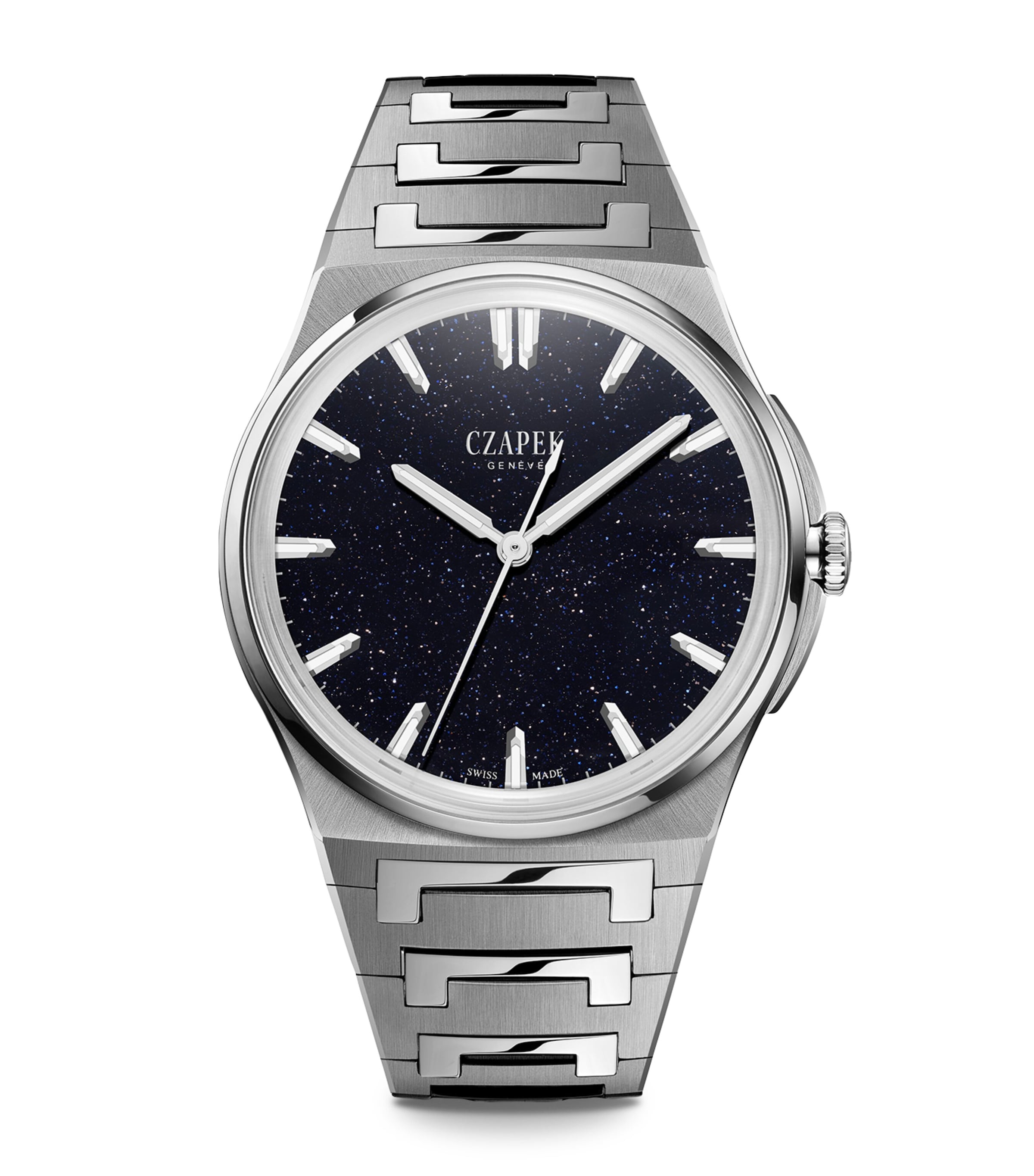 Czapek Stainless Steel Antarctique Tourbillon Watch In Blue