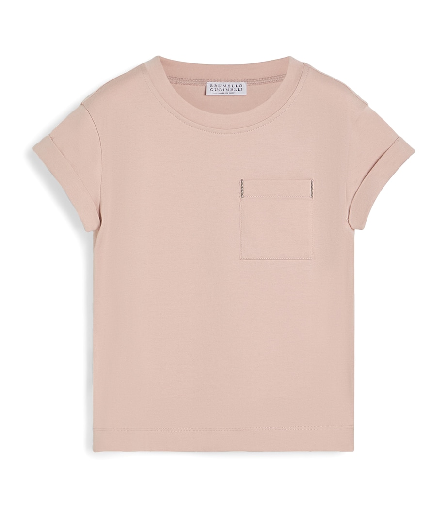 Brunello Cucinelli Kids Cotton Monili T-Shirt (4-6 Years) Image 1