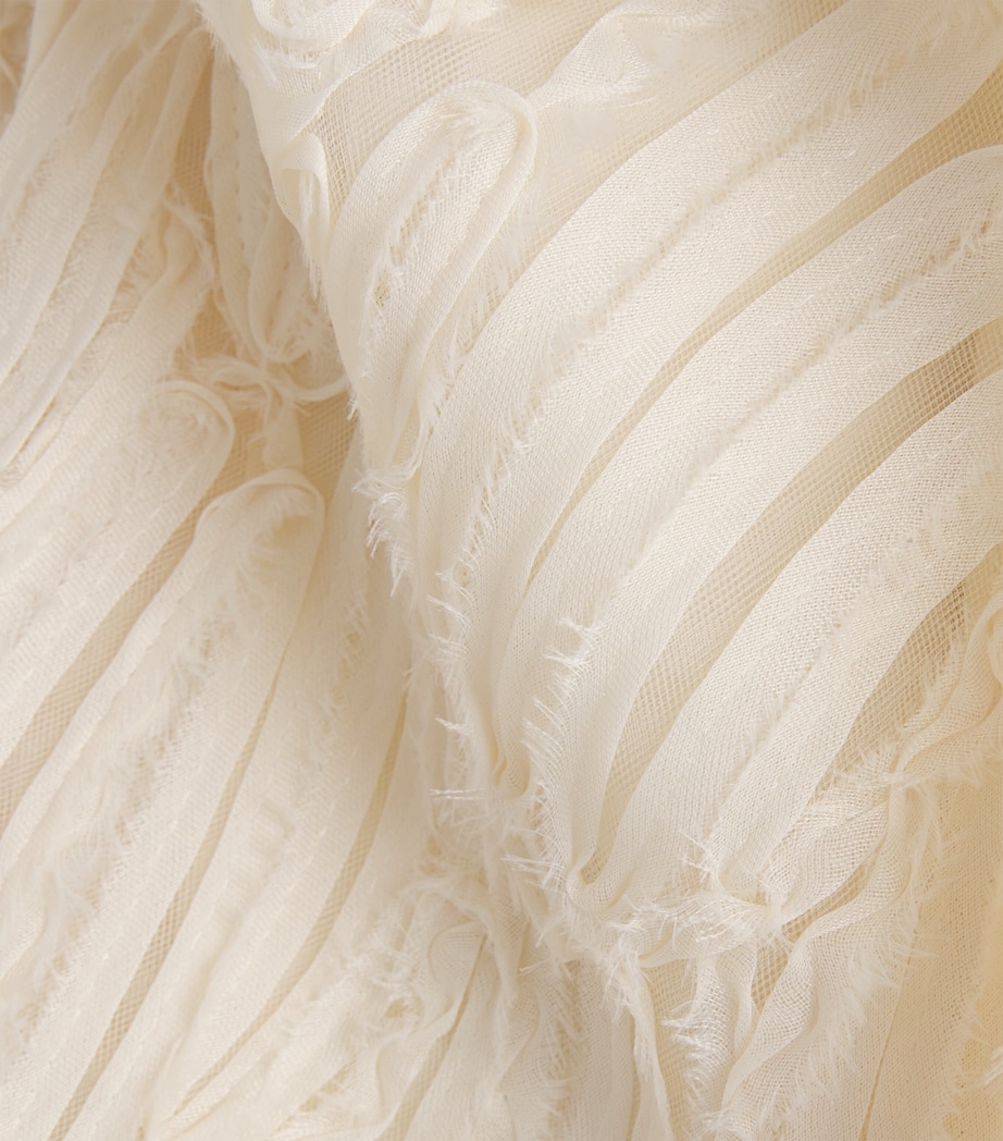 ME+EM Womens Tulle Maxi Skirt Cream Image 6