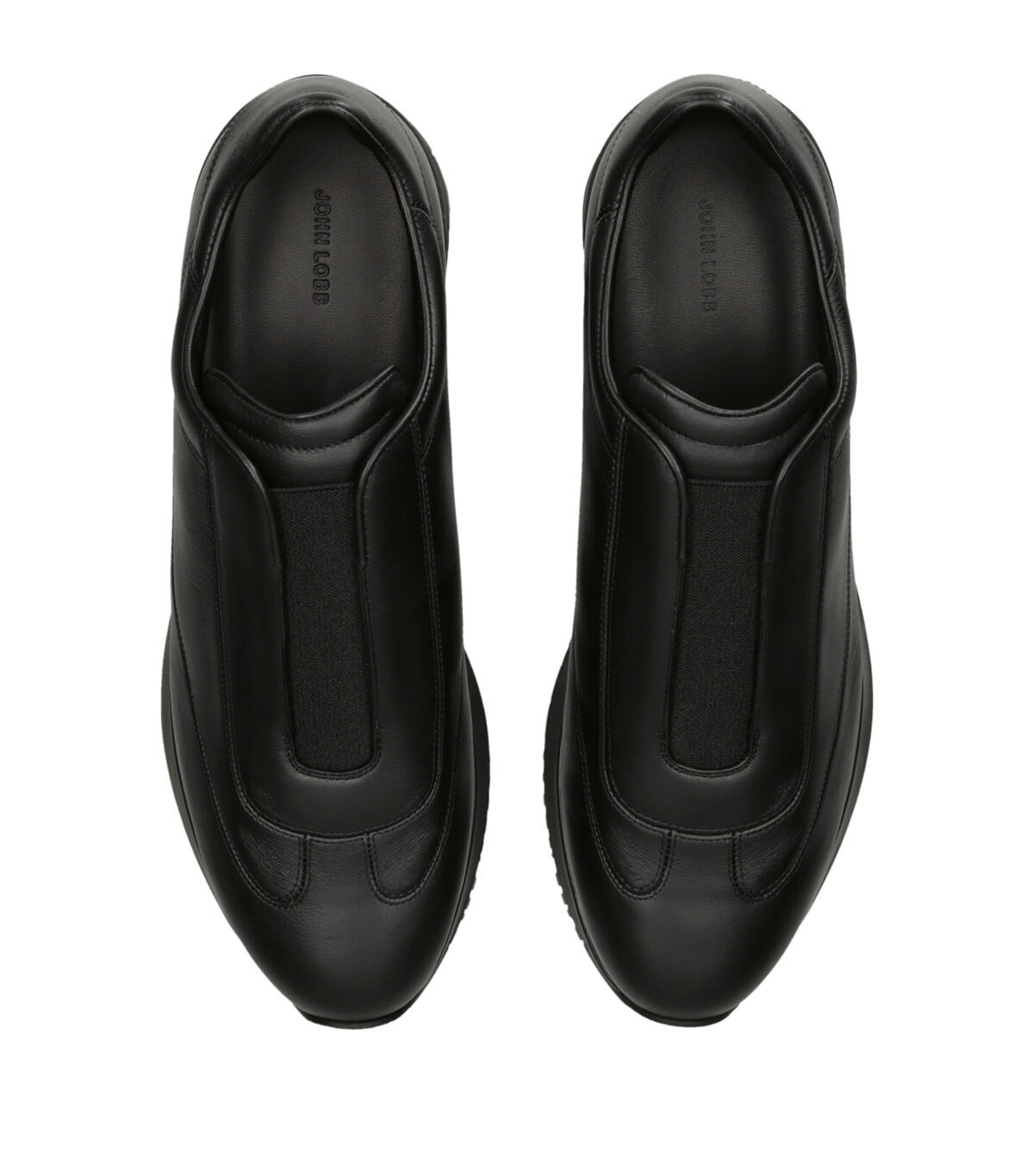 John Lobb Leather Lift Slip-On Sneakers Black Image 6