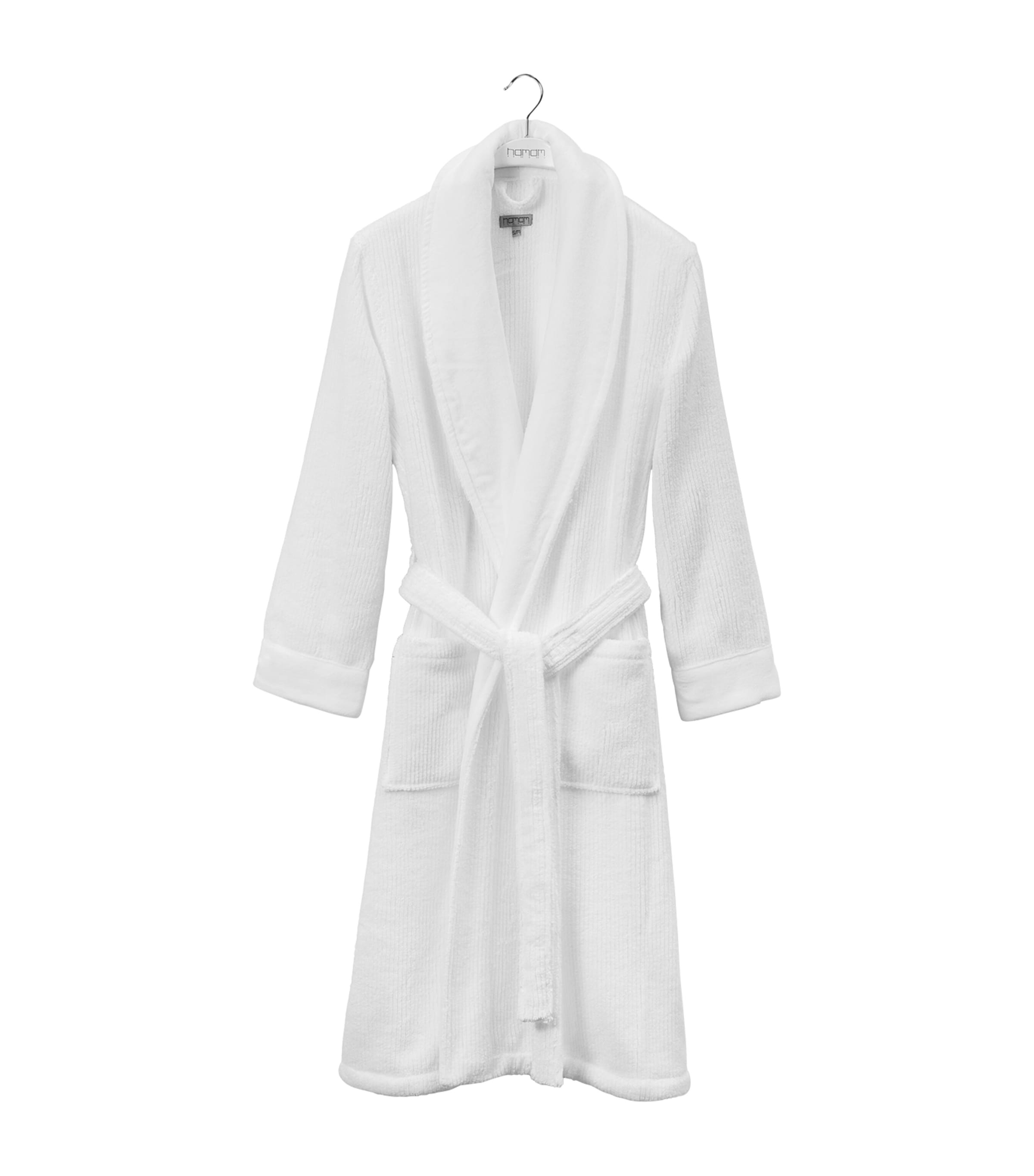 Hamam Organic Cotton Raya Bathrobe In White