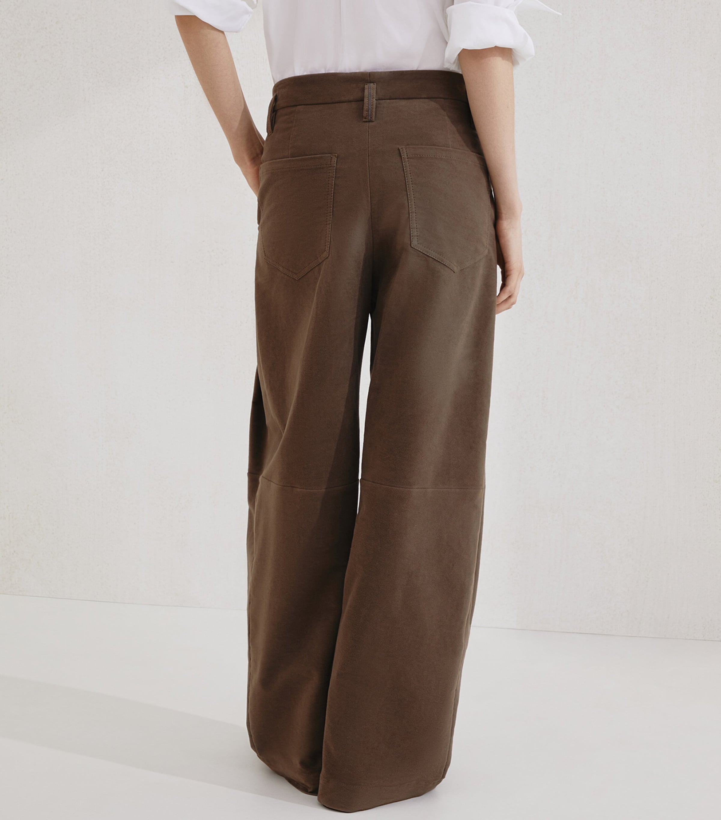 Cotton Moleskin Barrel Trousers C4228 Image 5