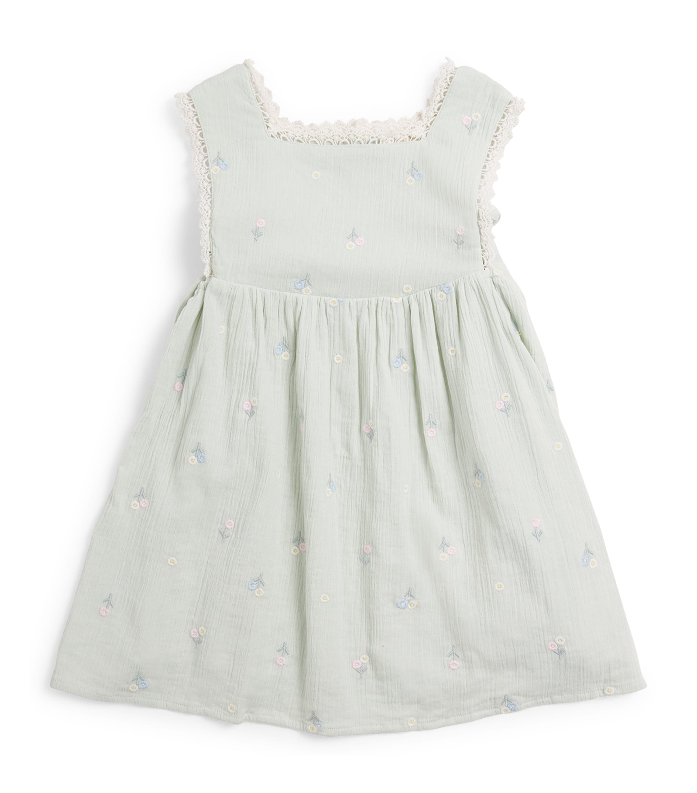 Louise Misha Cotton Aloisa Dress (5-10 Years) Almond Floral Image 1