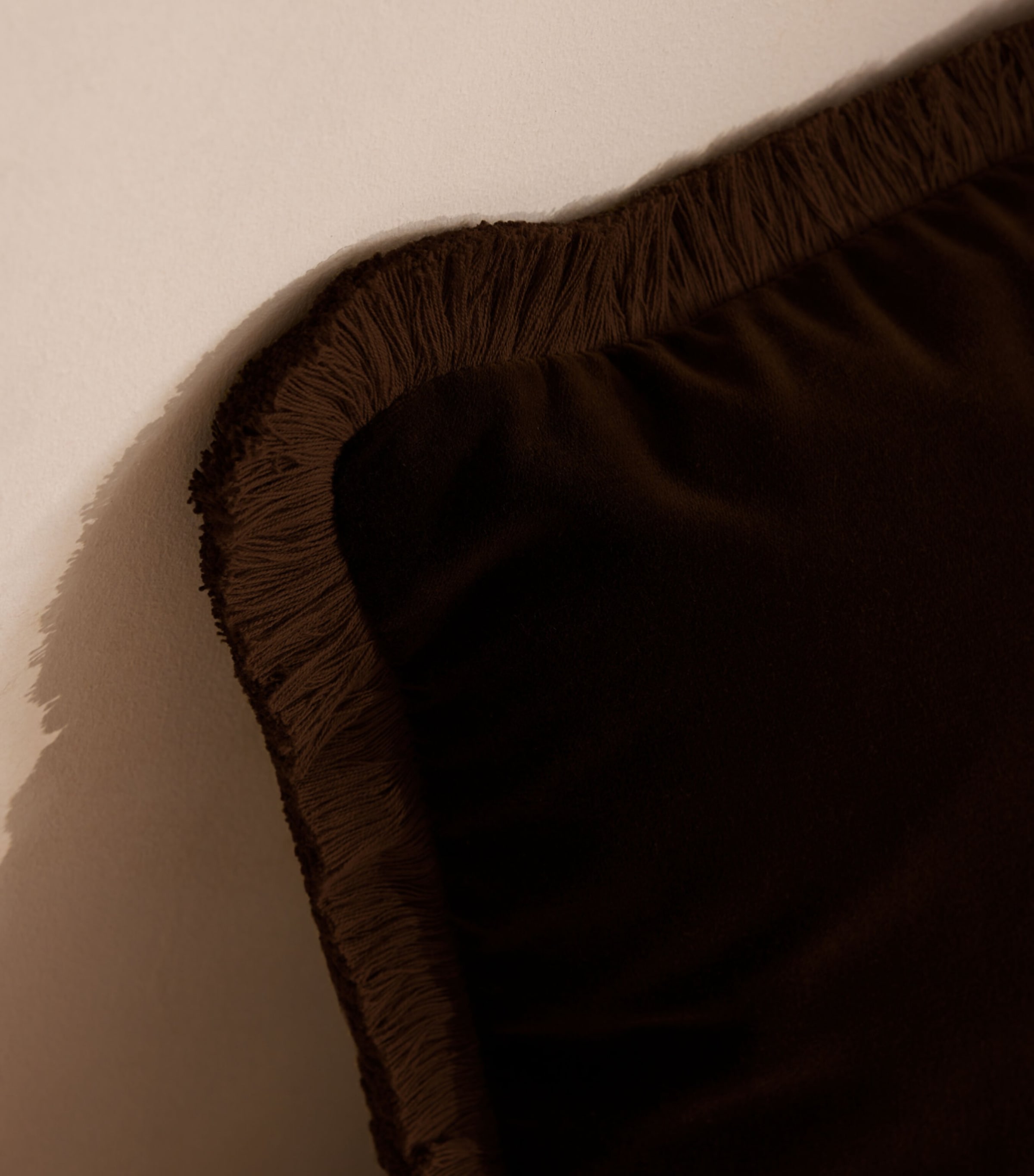 Velvet Margeaux Cushion (50cm x 50cm) CHOCOLATE Image 3