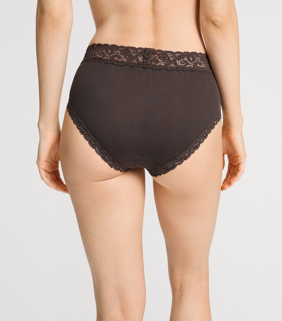 Hanro Womens Moments Maxi Briefs Dark Mocha Image 5